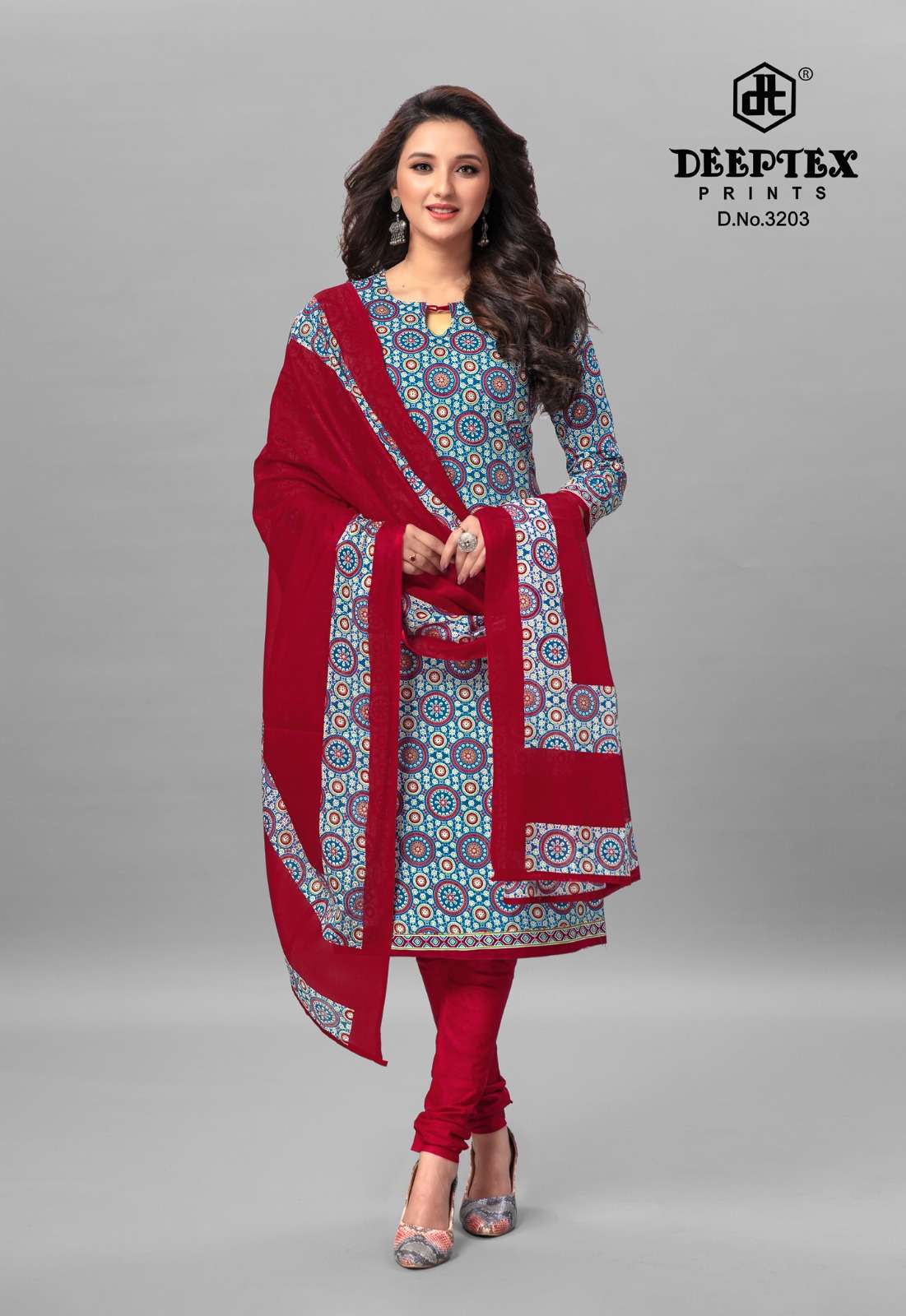Deeptex Chief Guest Vol-32- Cotton Dress Material Wholesale Catalog