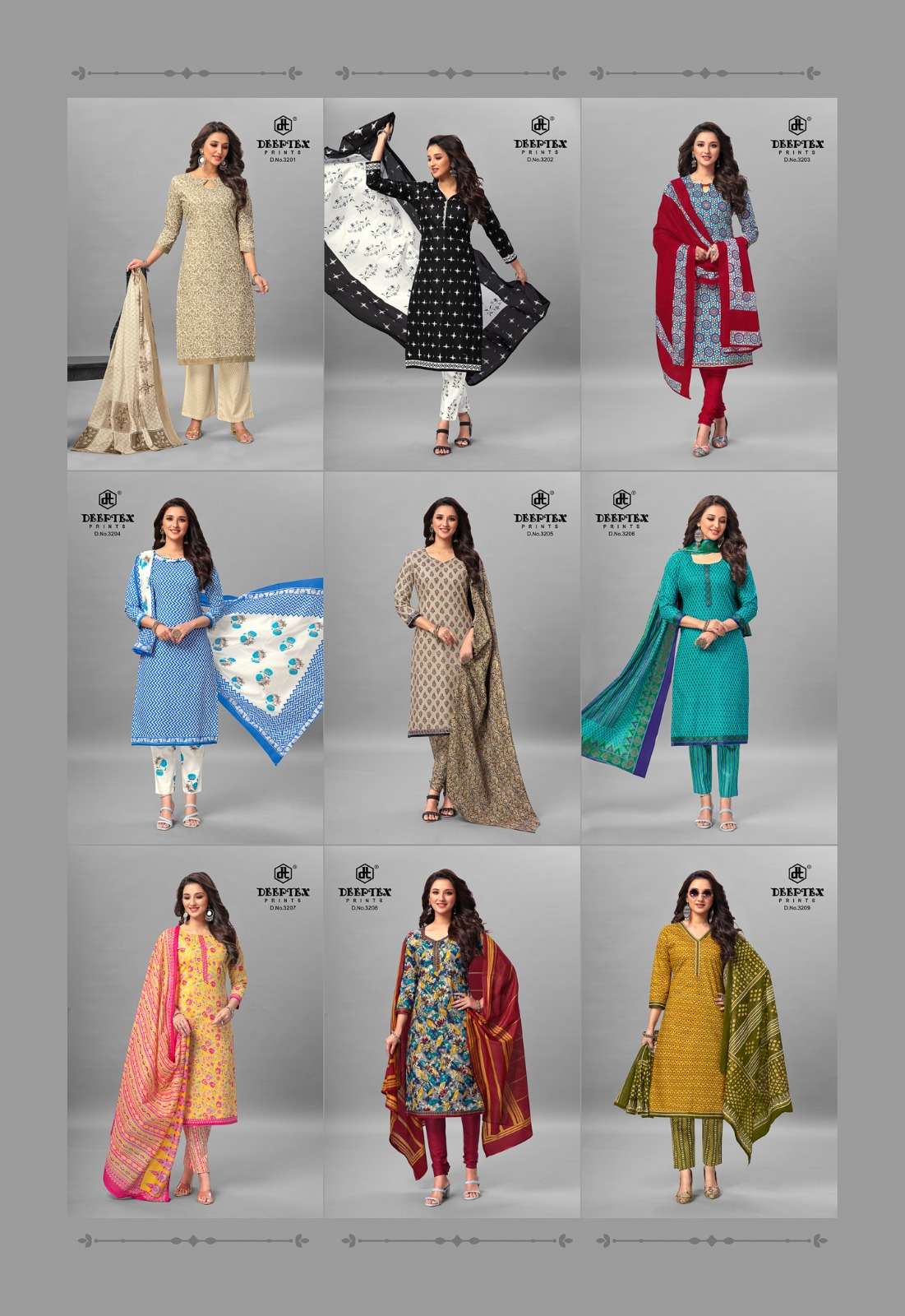 Deeptex Chief Guest Vol-32- Cotton Dress Material Wholesale Catalog