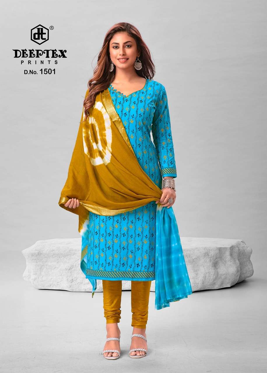 Deeptex Tradition Vol-15 – Cotton Dress Material Wholesale Catalog