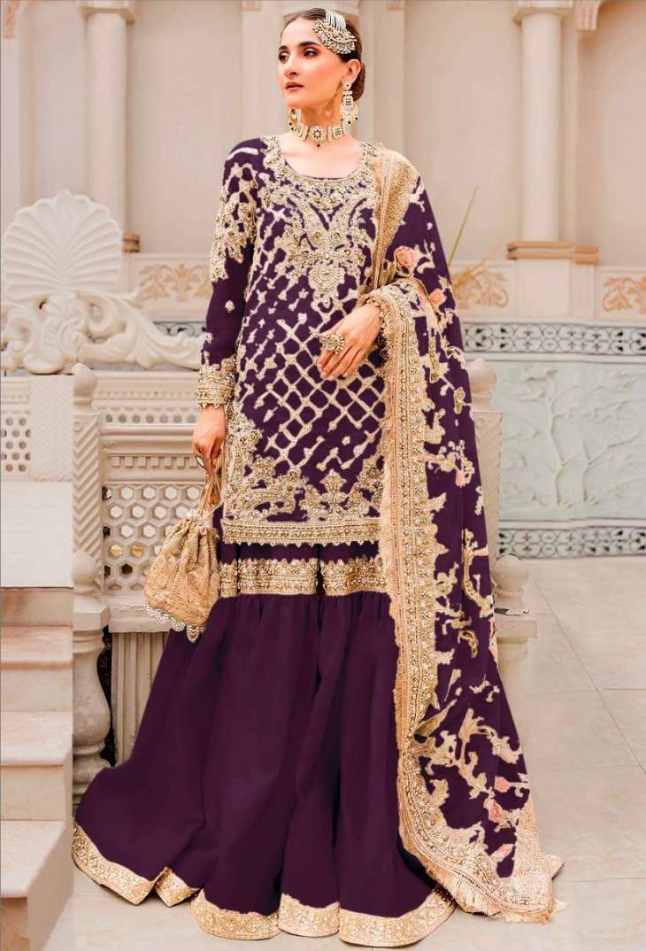Dinsaa 241 A To D Organza Salwar Kameez Wholesale catalog