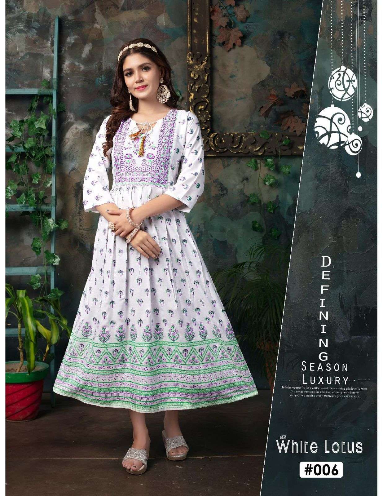 FASHION TALK WHITE LOTUS Kurti Wholesale catalog