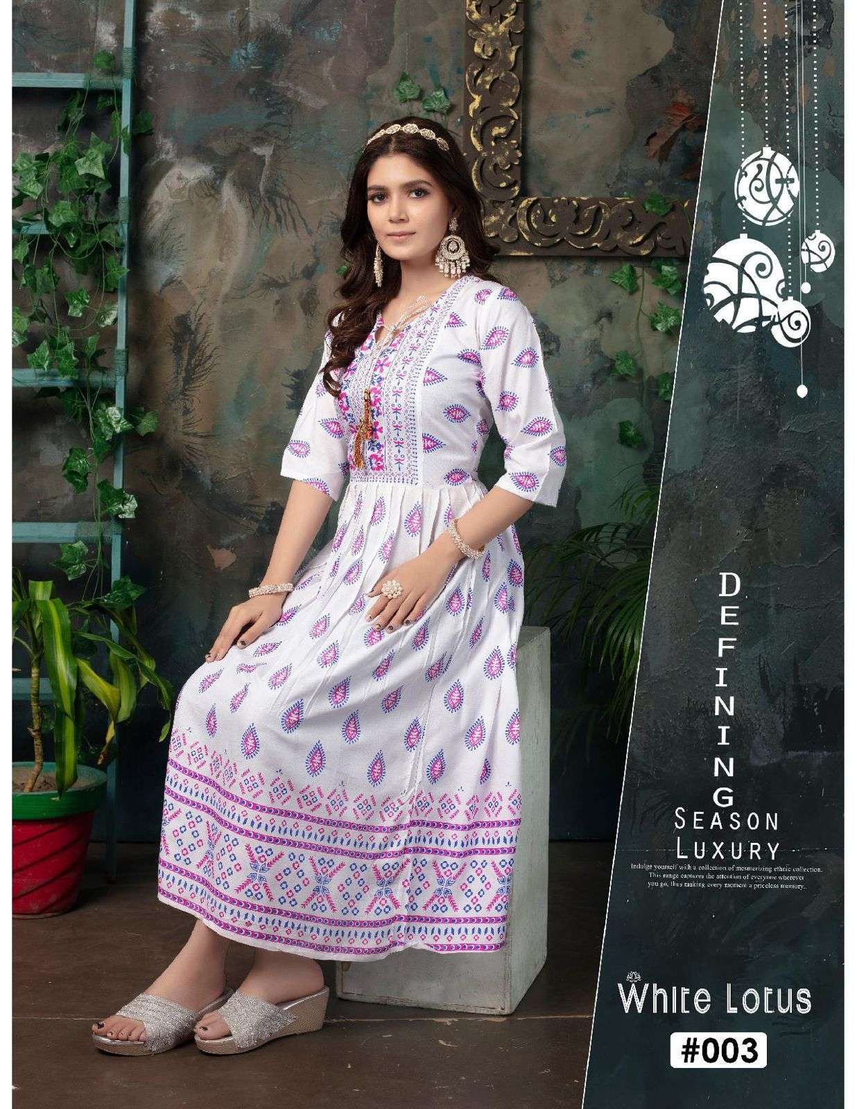 FASHION TALK WHITE LOTUS Kurti Wholesale catalog