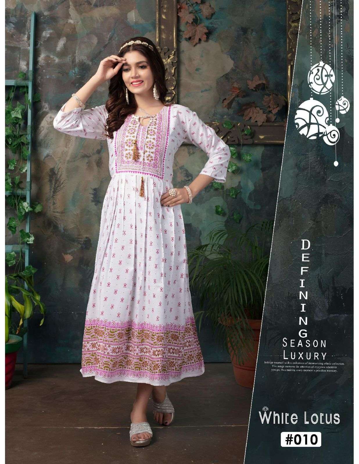 FASHION TALK WHITE LOTUS Kurti Wholesale catalog