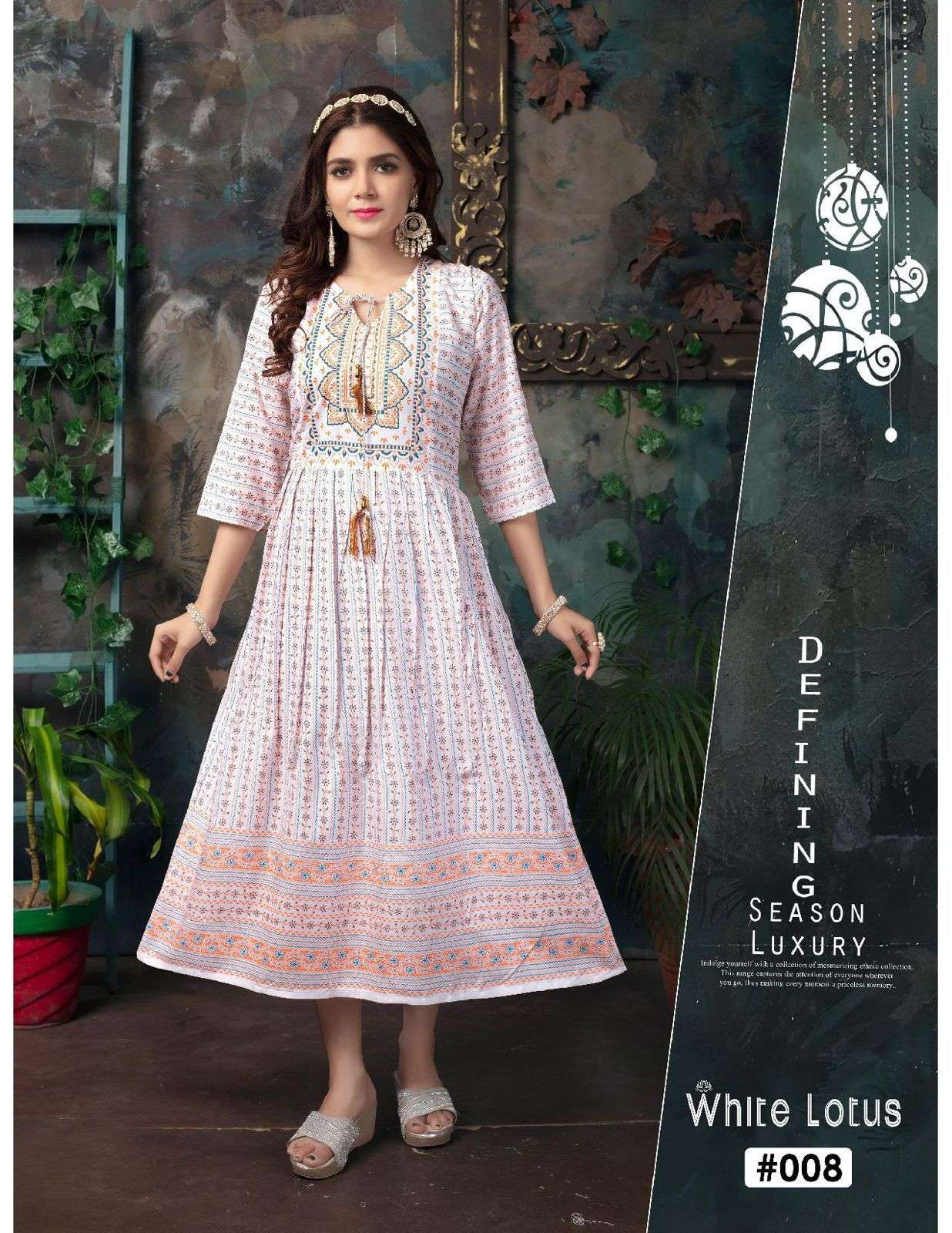 FASHION TALK WHITE LOTUS Kurti Wholesale catalog