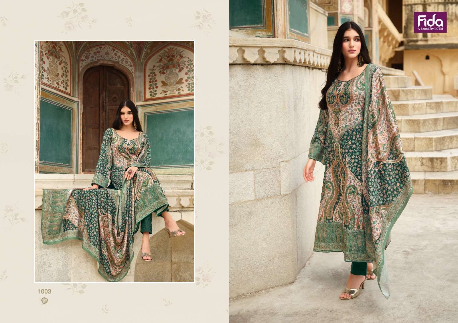 Fida Anahat Digital Blended Cotton Dress Material Wholesale catalog
