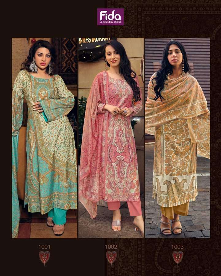Fida Heritage Digital Cotton Dress Material Wholesale catalog