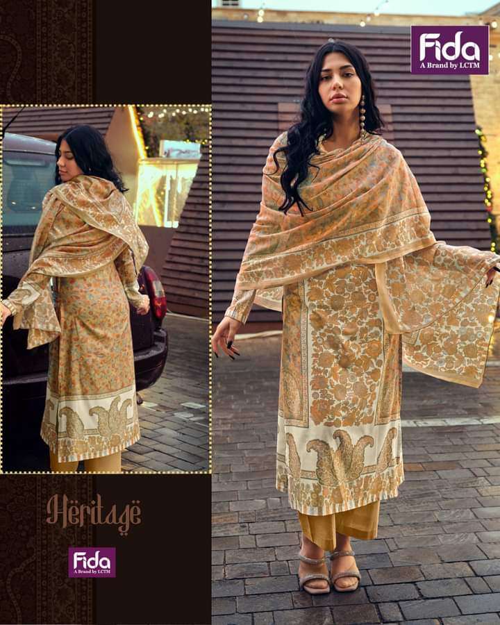 Fida Heritage Digital Cotton Dress Material Wholesale catalog