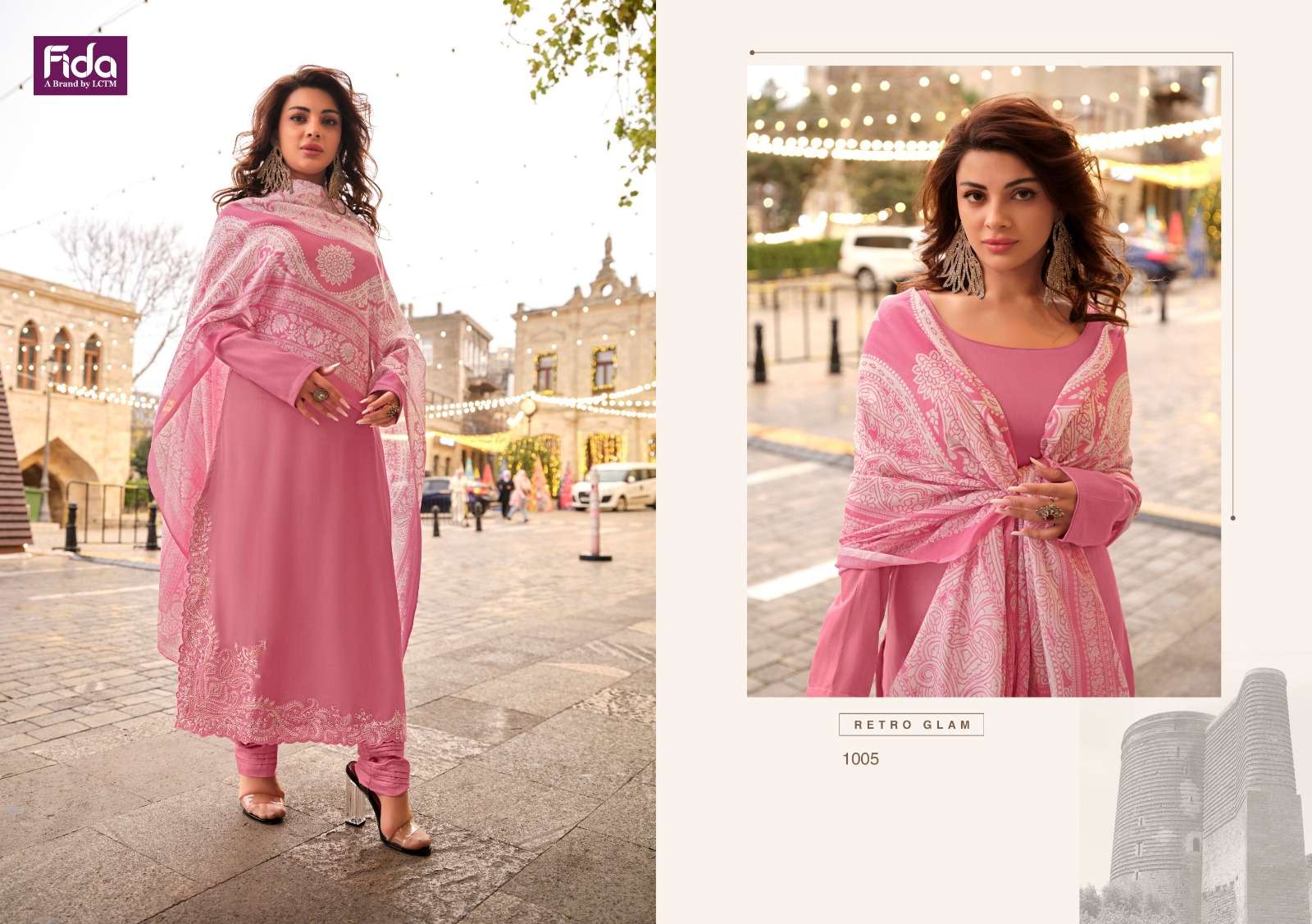 Fida Kudrat Premium Embroidery Dress Material Wholesale catalog