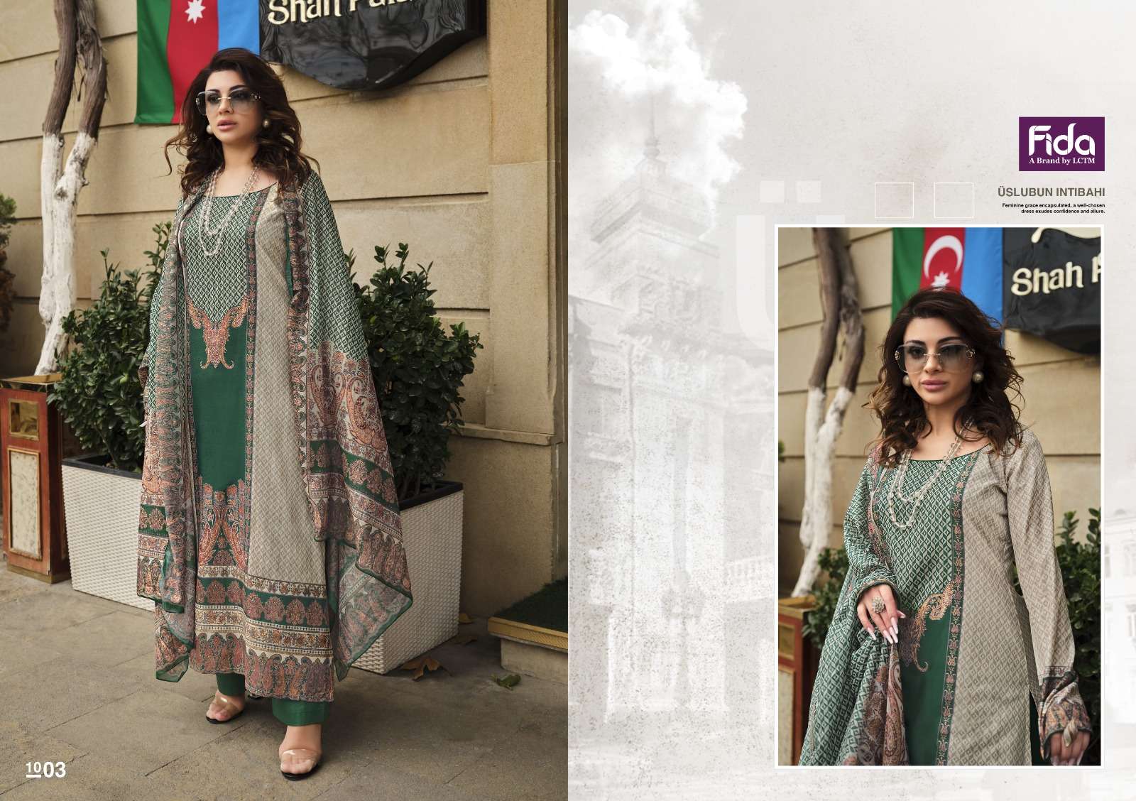Fida Murad Cotton Digital Printed Dress Material Wholesale catalog