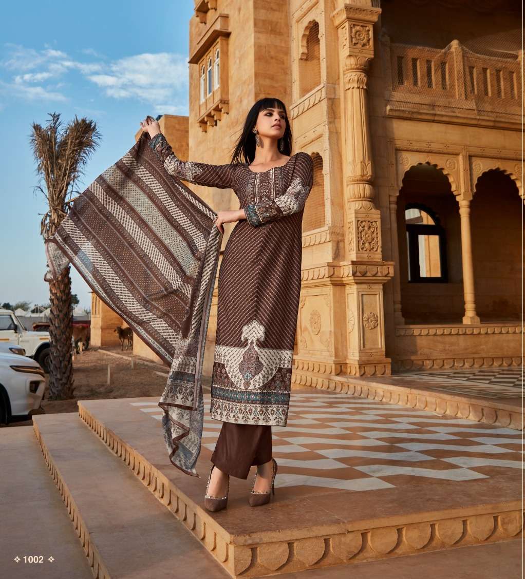 Fida Saanjh Cotton Digital Printed Dress Material Wholesale catalog