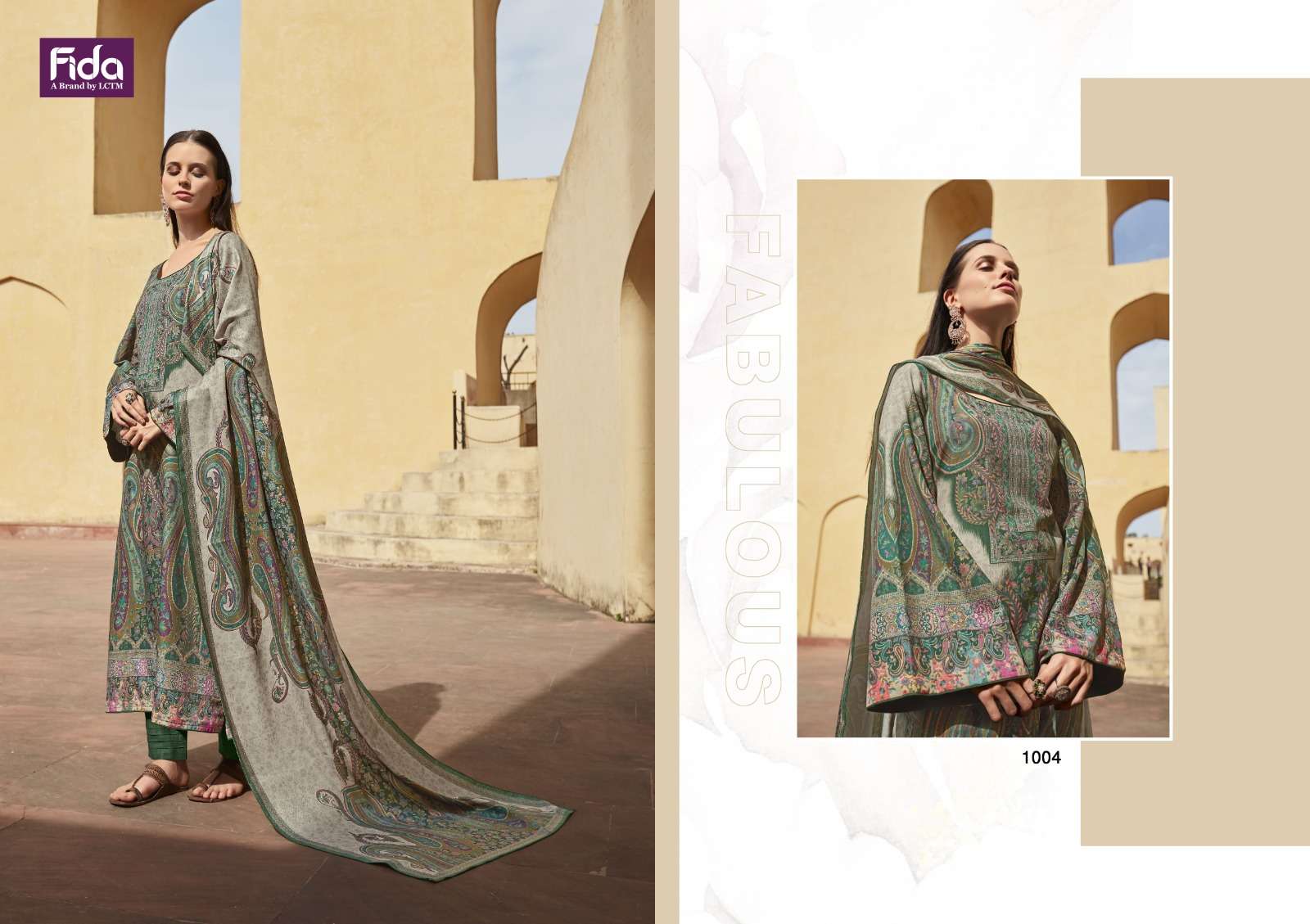 Fida Samantha Printed Cotton Dress Material Wholesale catalog