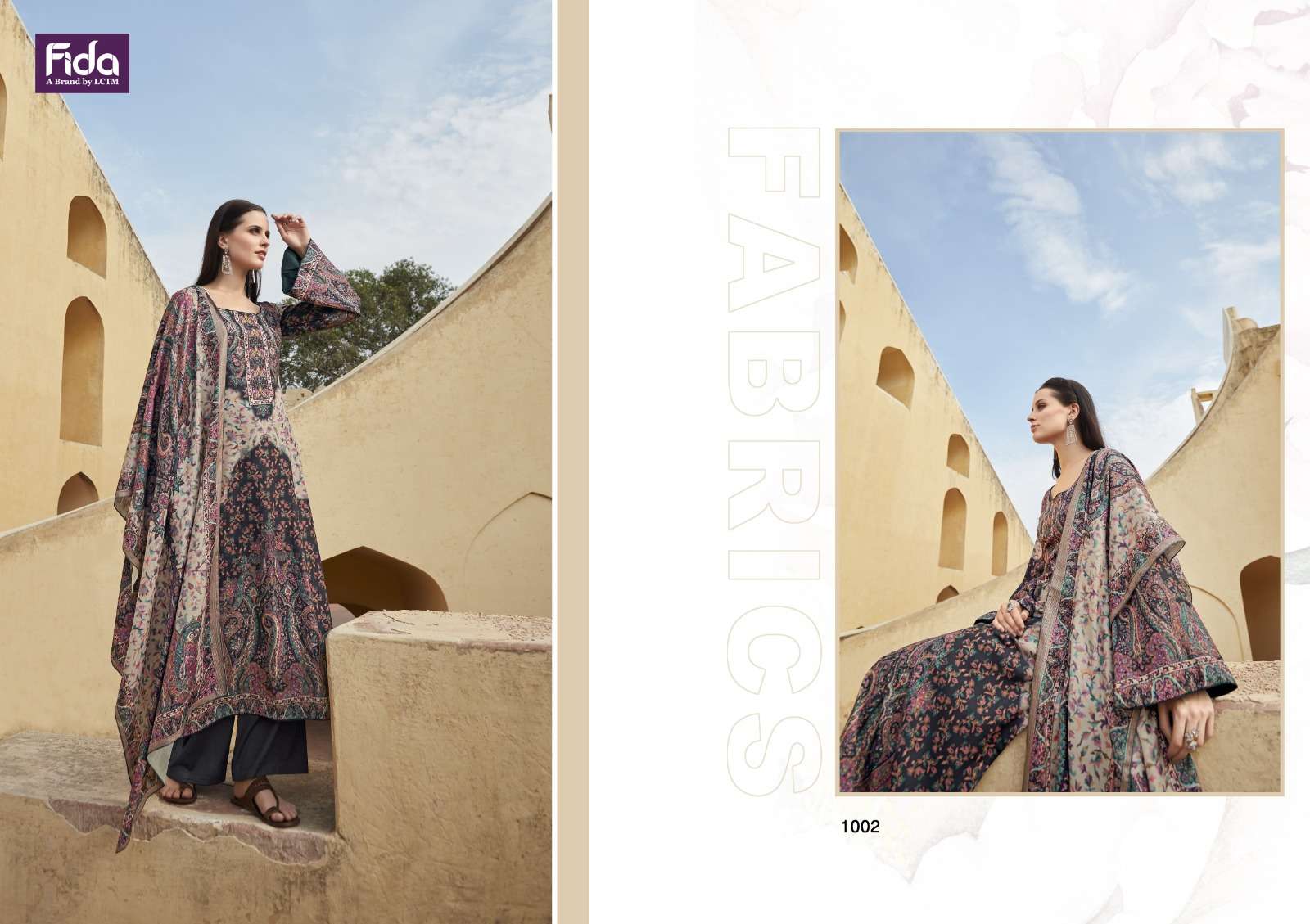 Fida Samantha Printed Cotton Dress Material Wholesale catalog