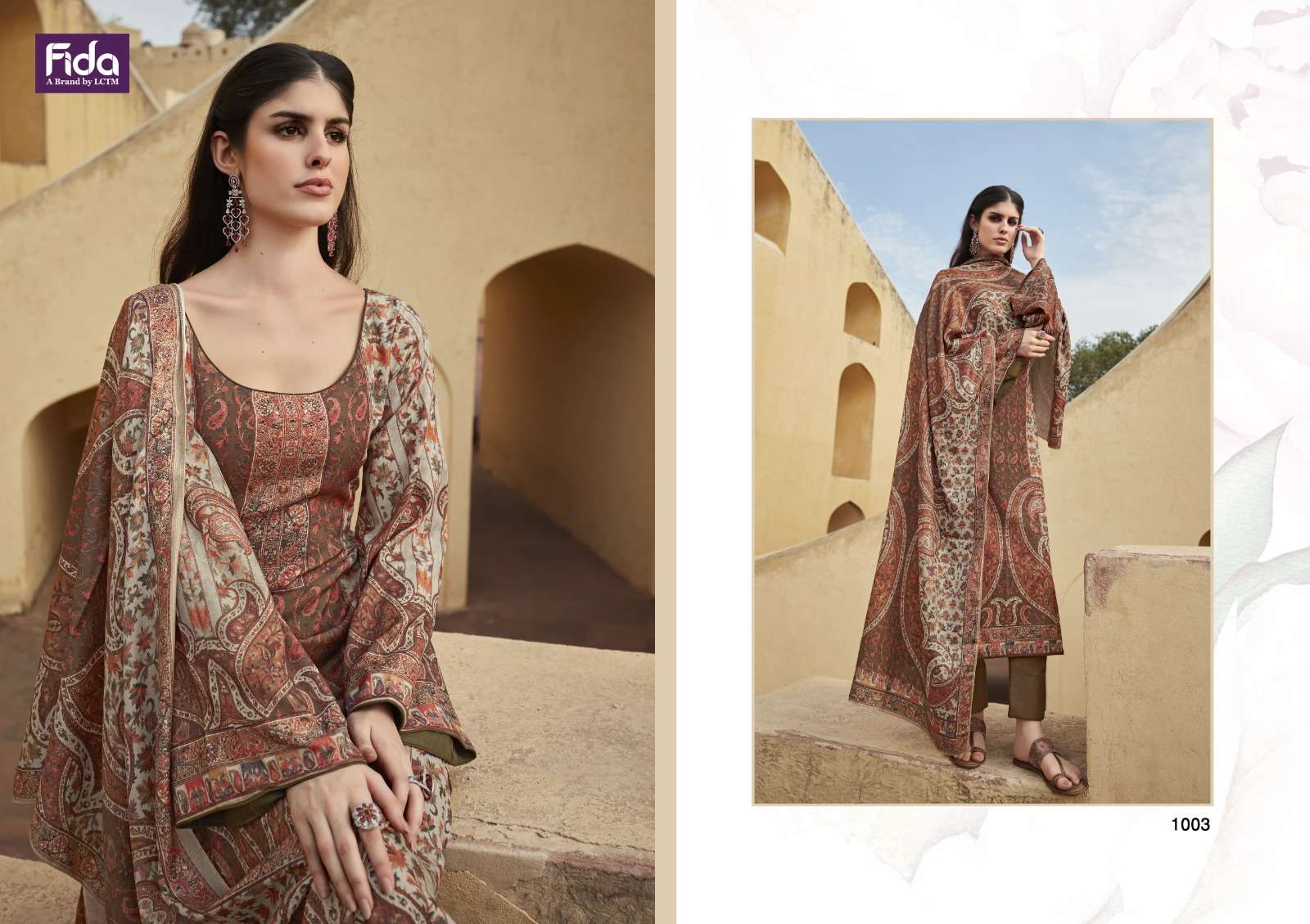 Fida Samantha Printed Cotton Dress Material Wholesale catalog