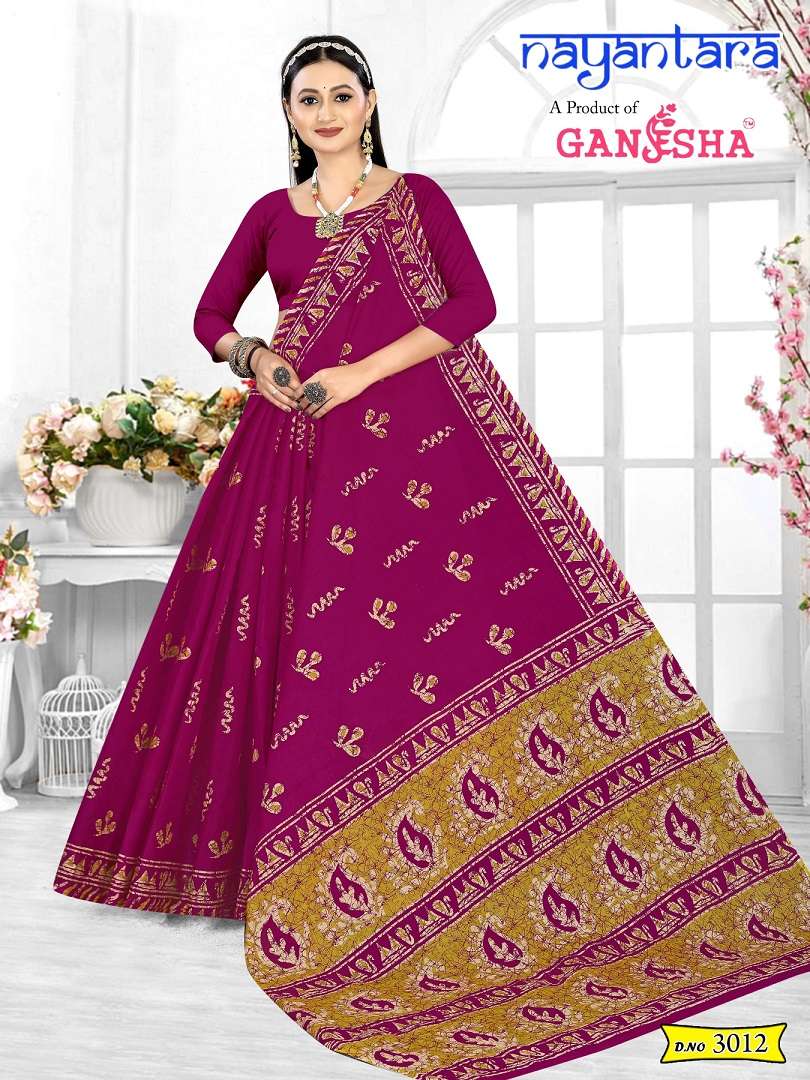 Ganesha Nayantara Vol-3 – Cotton Sarees Wholesale Catalog
