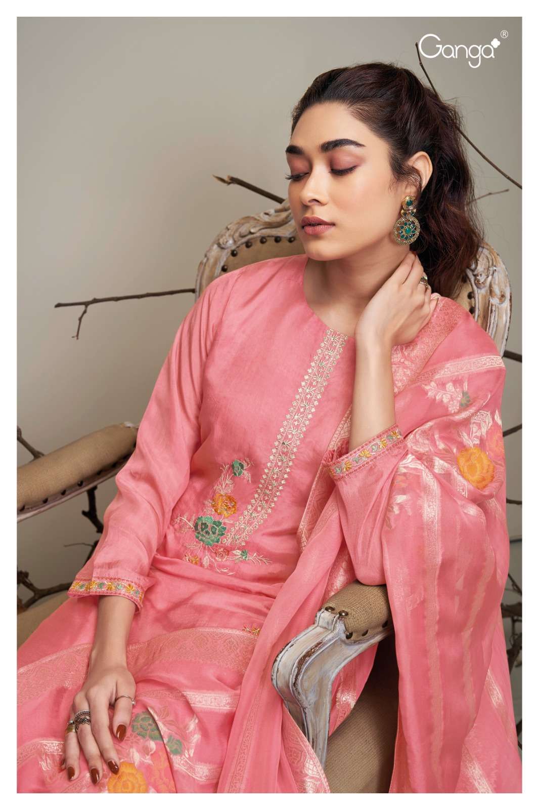 Ganga Georgia Salwar kameez Wholesale catalog