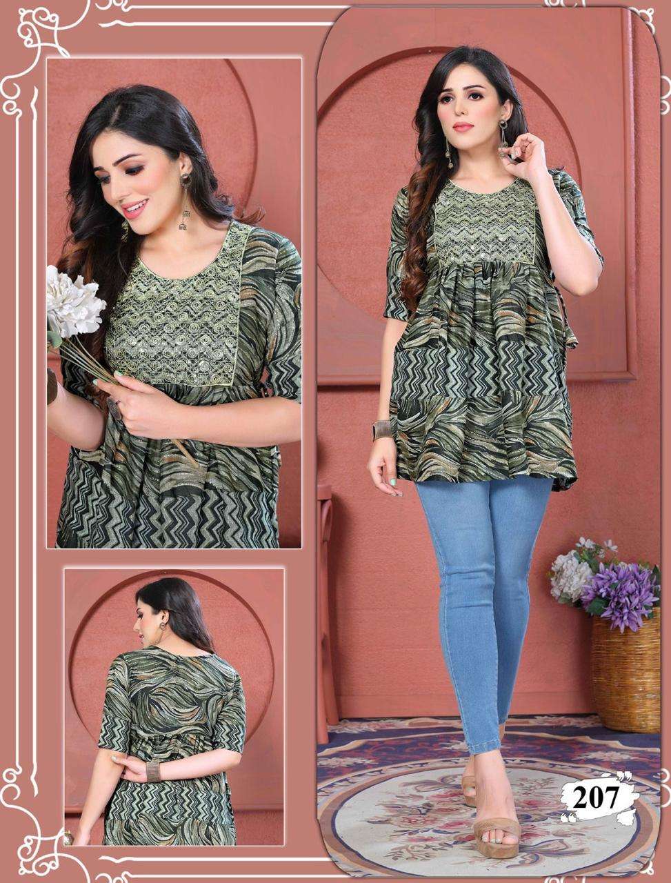 Golden Little Charms Kurti Wholesale catalog