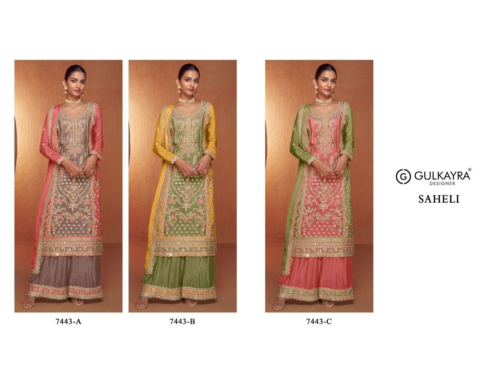 Gulkayra Saheli Chinon Designer Salwar Suit Wholesale catalog