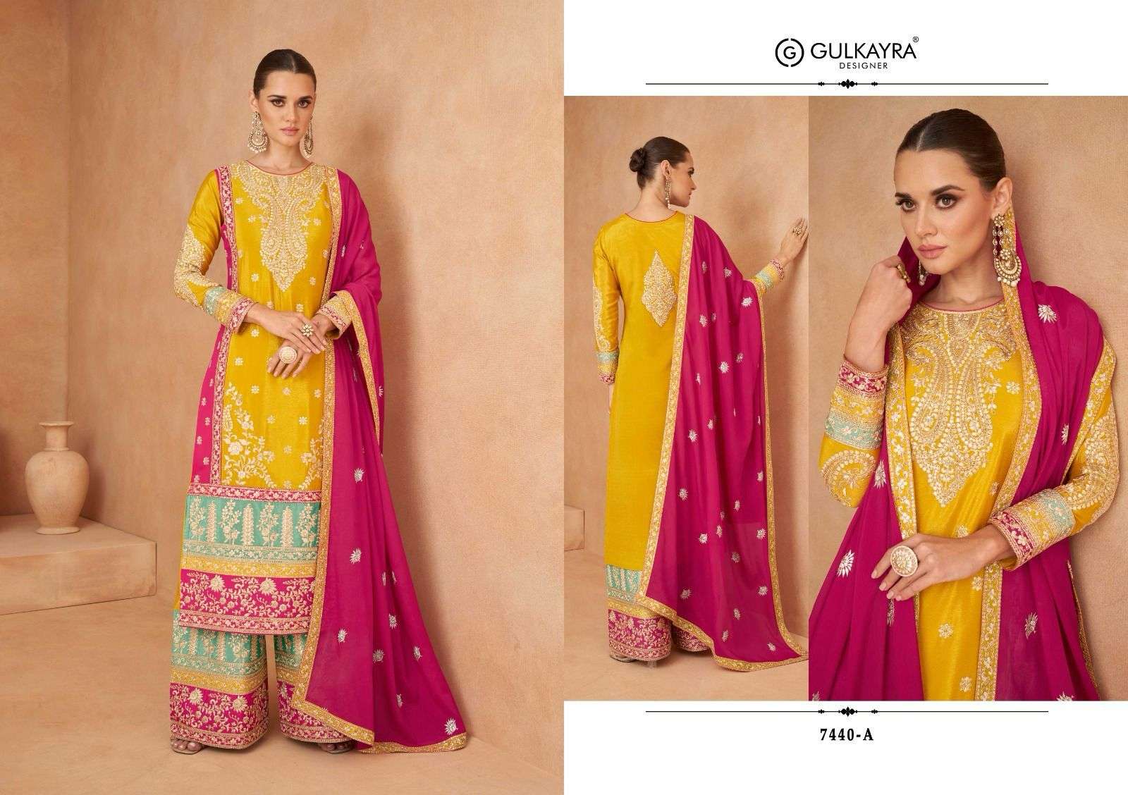Gulkayra Varnika Real Chinon Designer Salwar Suits Wholesale catalog