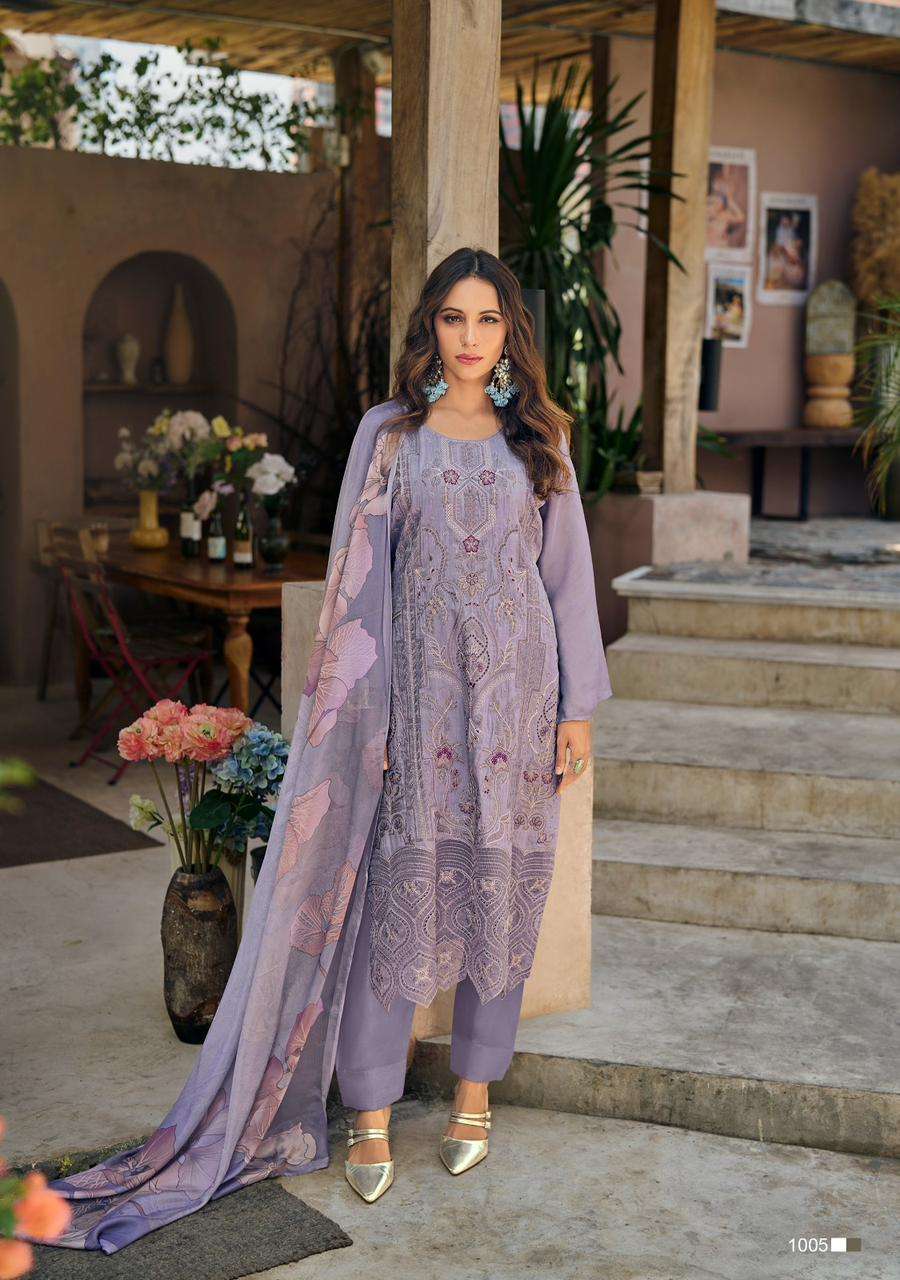 Gull Jee Ananta Silk Embroidred Salwar Suit Wholesale catalog