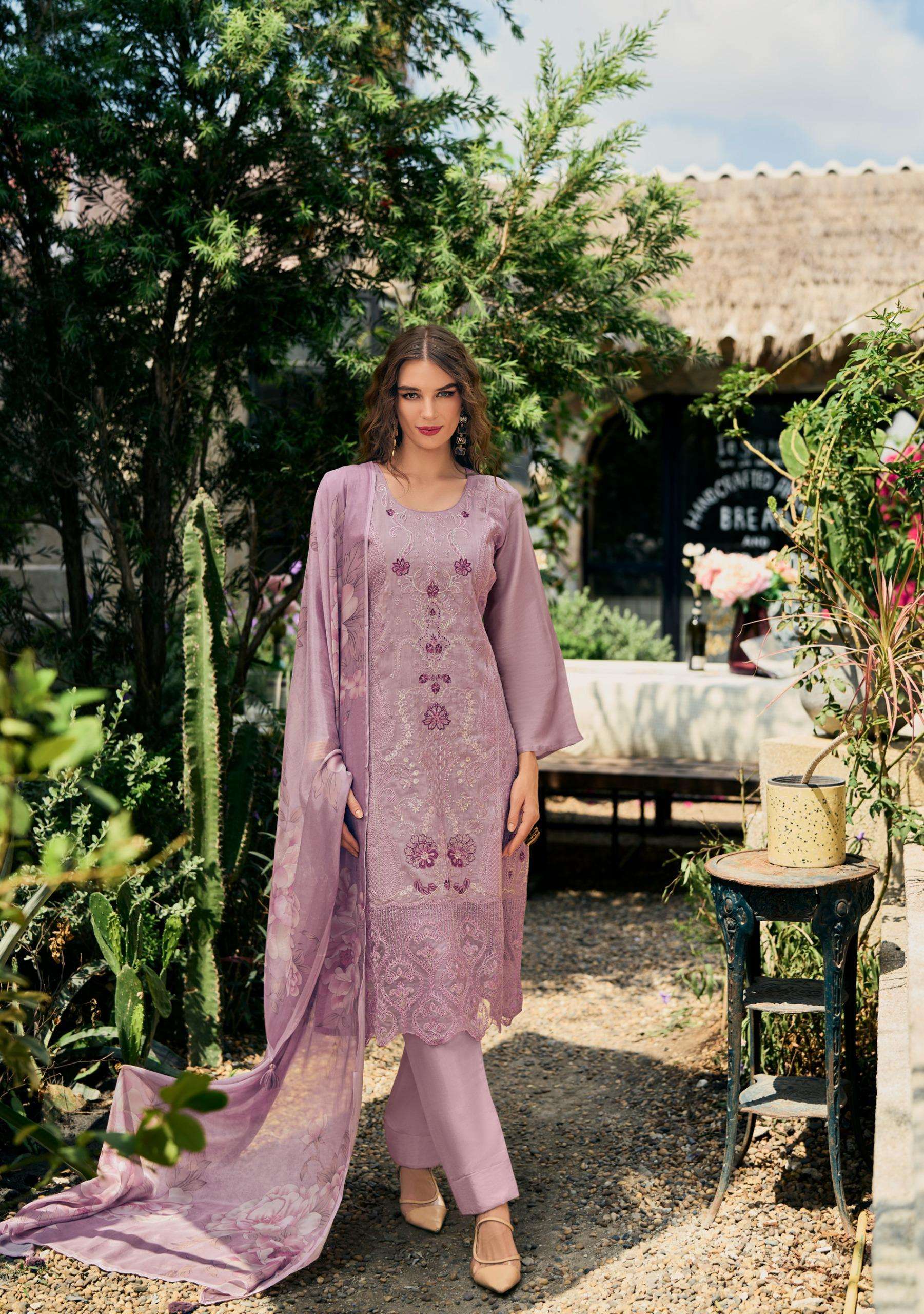 Gull Jee Ananta Silk Embroidred Salwar Suit Wholesale catalog