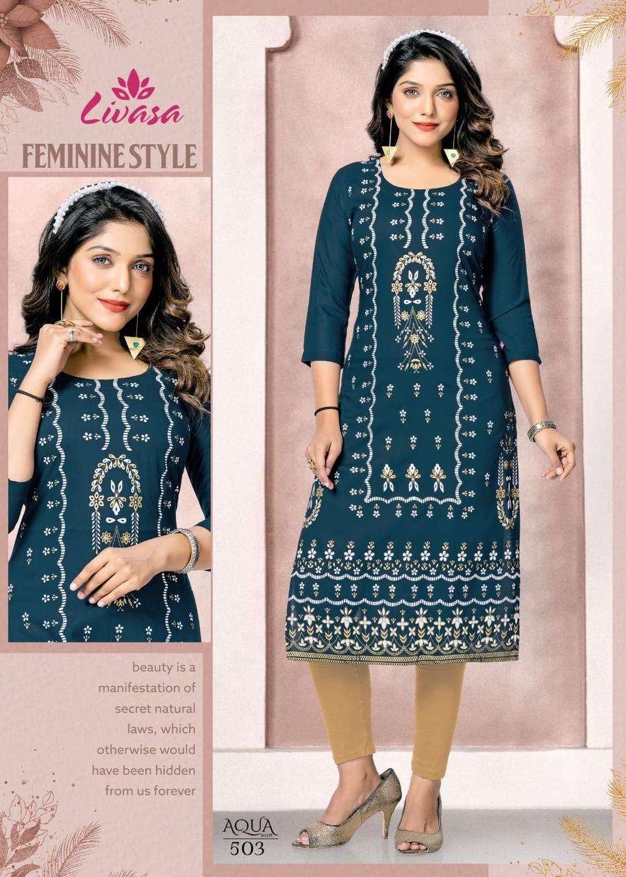 HIRWA AQUA vol -5 Kurti Wholesale catalog