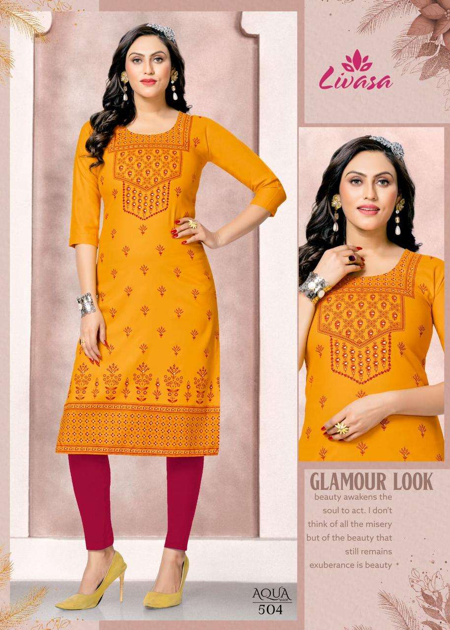 HIRWA AQUA vol -5 Kurti Wholesale catalog