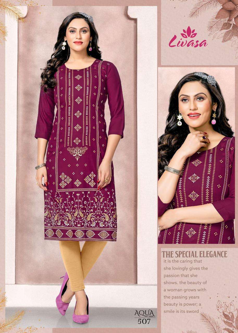 HIRWA AQUA vol -5 Kurti Wholesale catalog