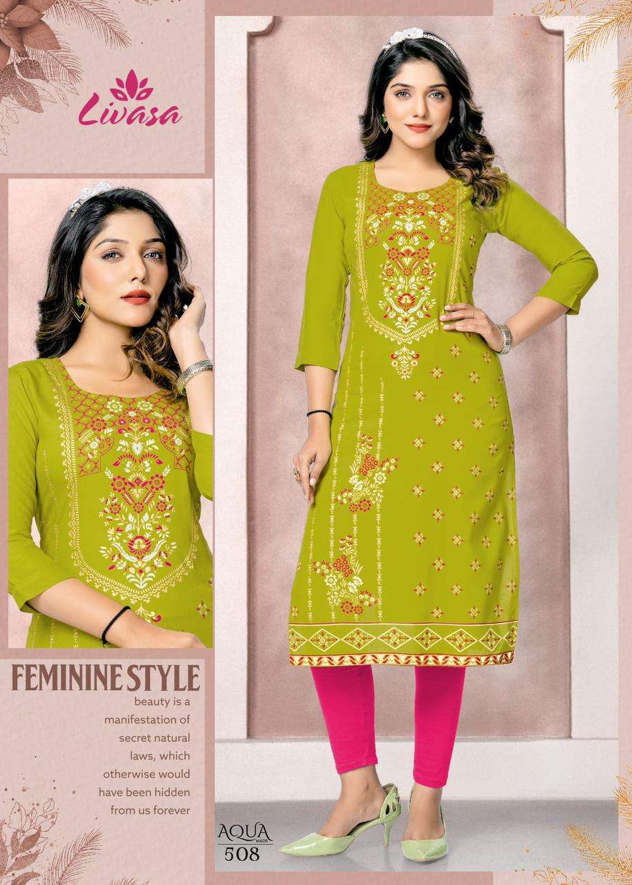 HIRWA AQUA vol -5 Kurti Wholesale catalog
