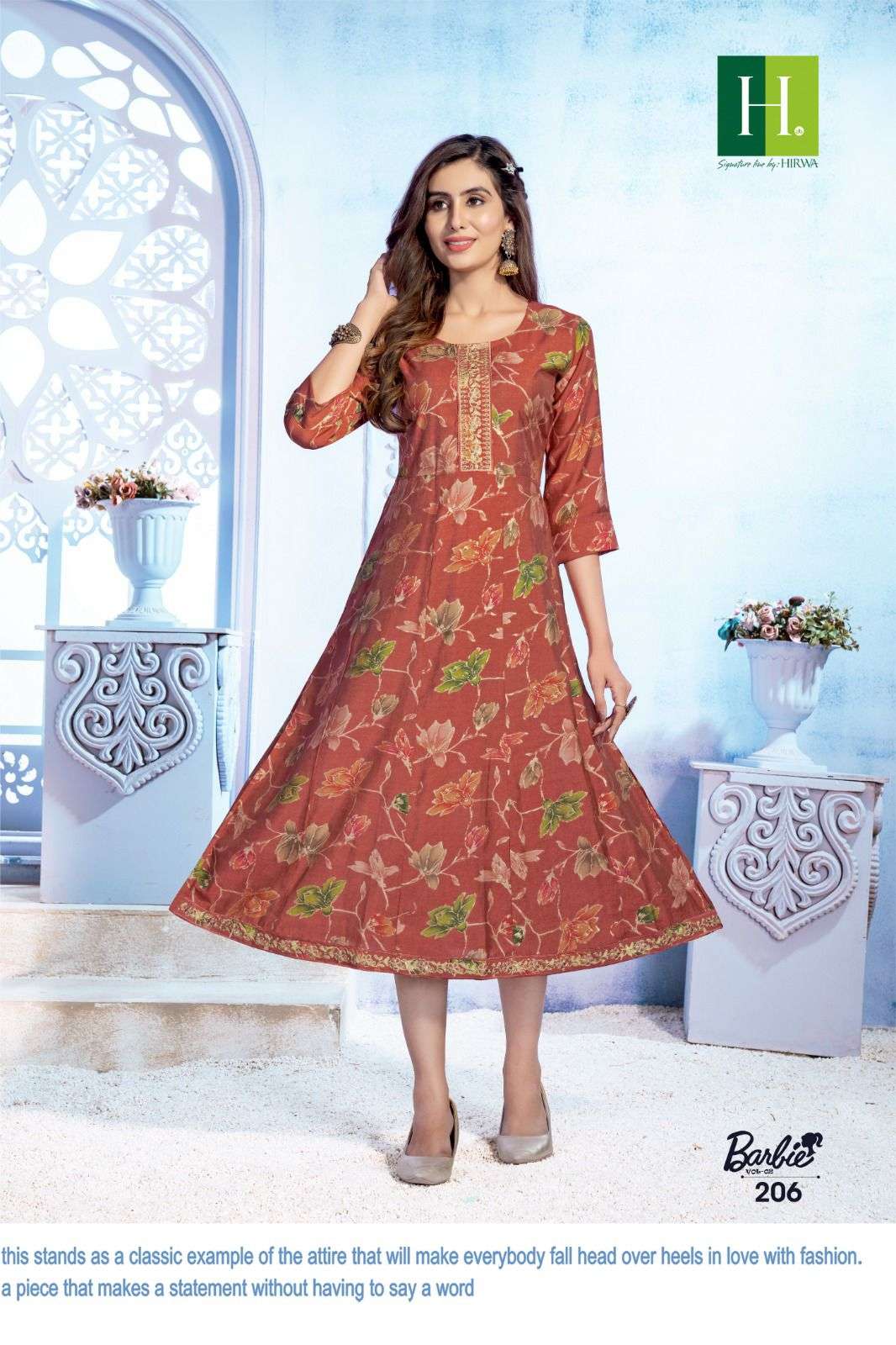 HIRWA Barbie-2 Kurti Wholesale catalog