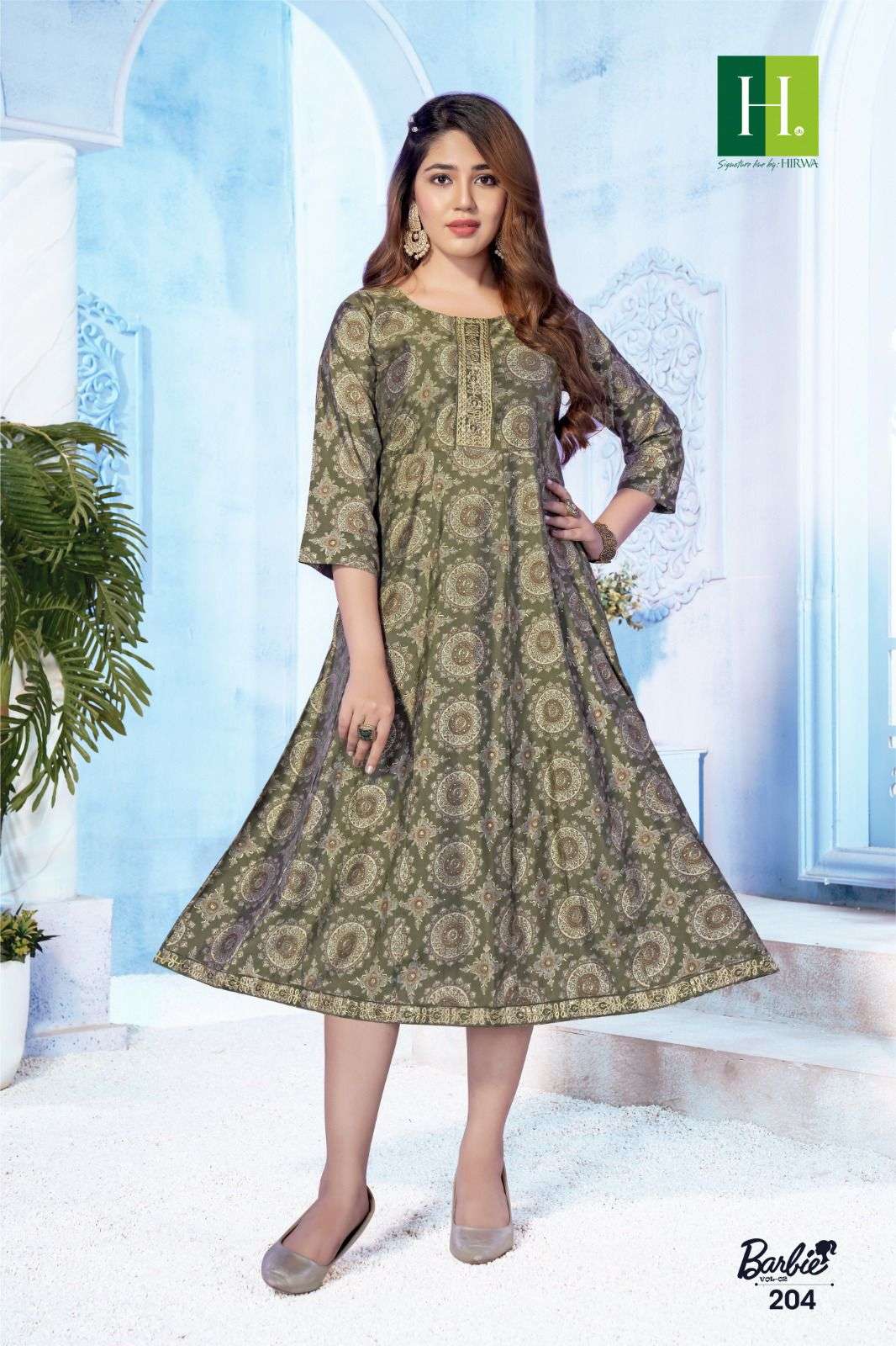 HIRWA Barbie-2 Kurti Wholesale catalog
