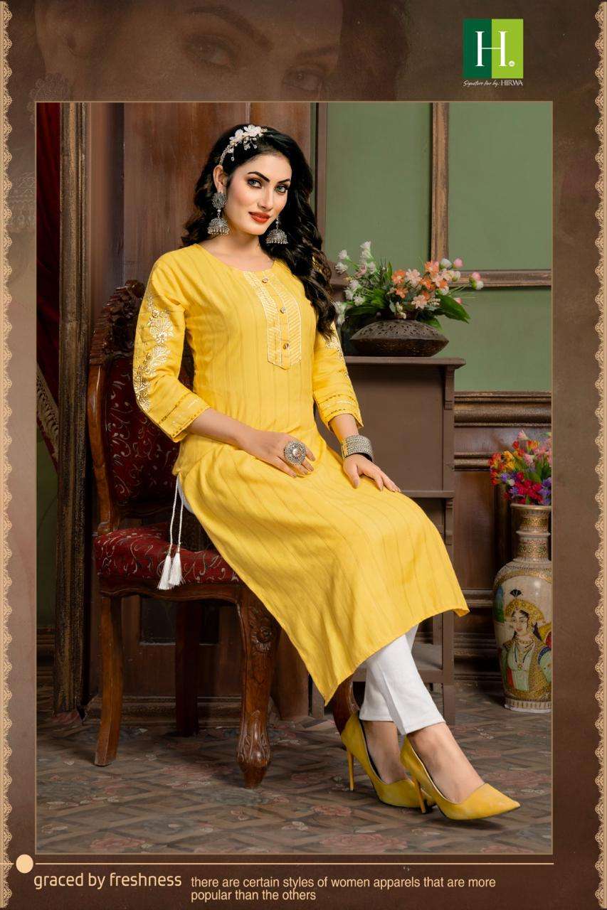 HIRWA COCKTAIL Kurti Wholesale catalog