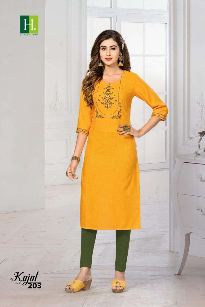 HIRWA KAJAL VOL-2 Kurti Wholesale catalog