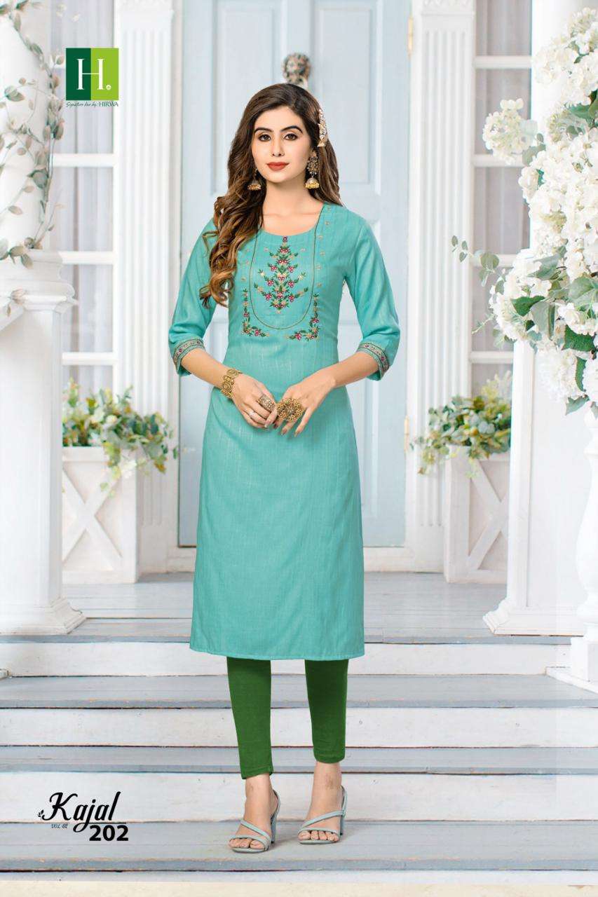 HIRWA KAJAL VOL-2 Kurti Wholesale catalog