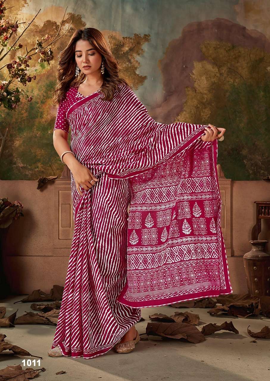 Ikkat Special Woven Mulmul Cotton Sarees Wholesale Catalog