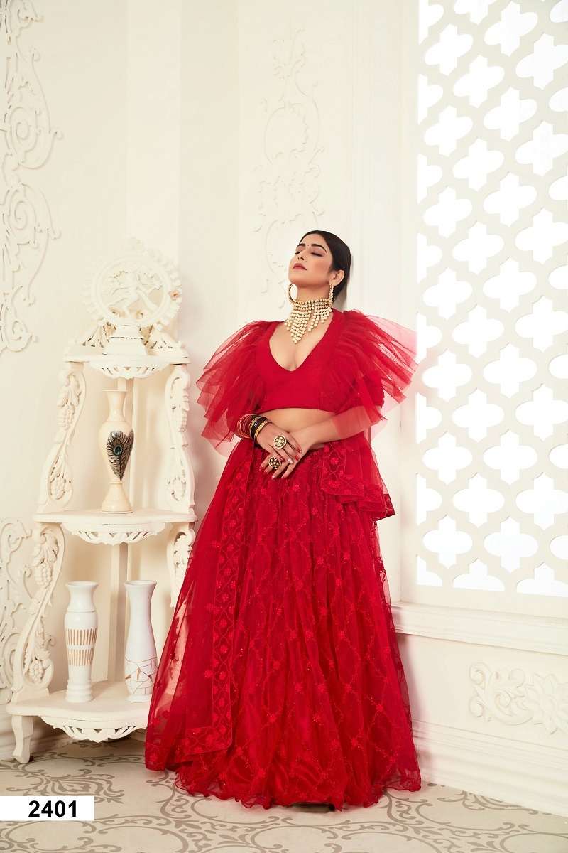 INAAYAT VOL - 01 Red WEDDING SEASON SPECIAL BRIDAL WEAR LEHENGA CHOLI Wholesale catalog