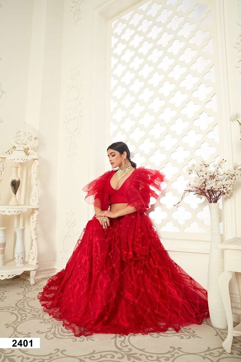 INAAYAT VOL - 01 Red WEDDING SEASON SPECIAL BRIDAL WEAR LEHENGA CHOLI Wholesale catalog