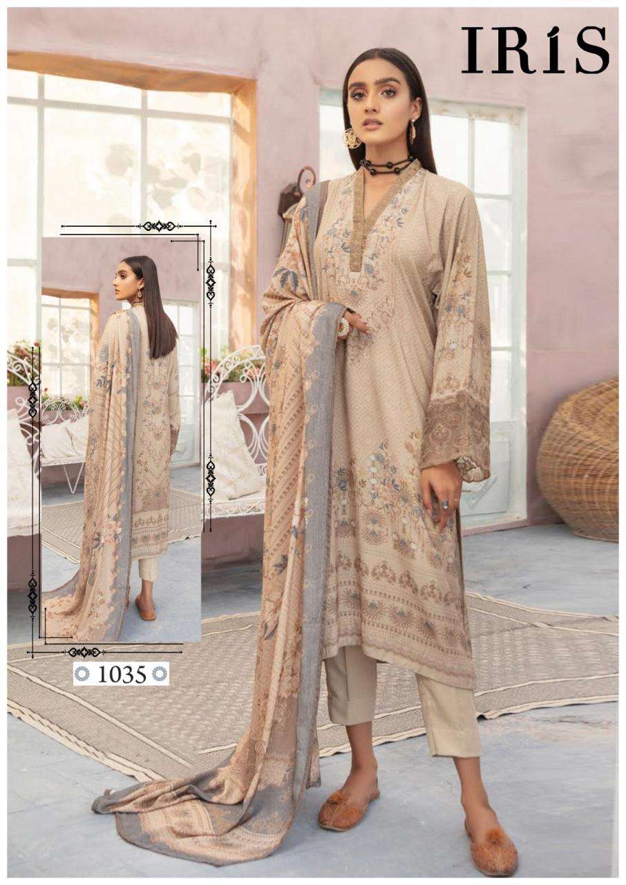 Iris Afsana Vol-4- Heavy Luxury Cotton Dress Material Wholesale Catalog