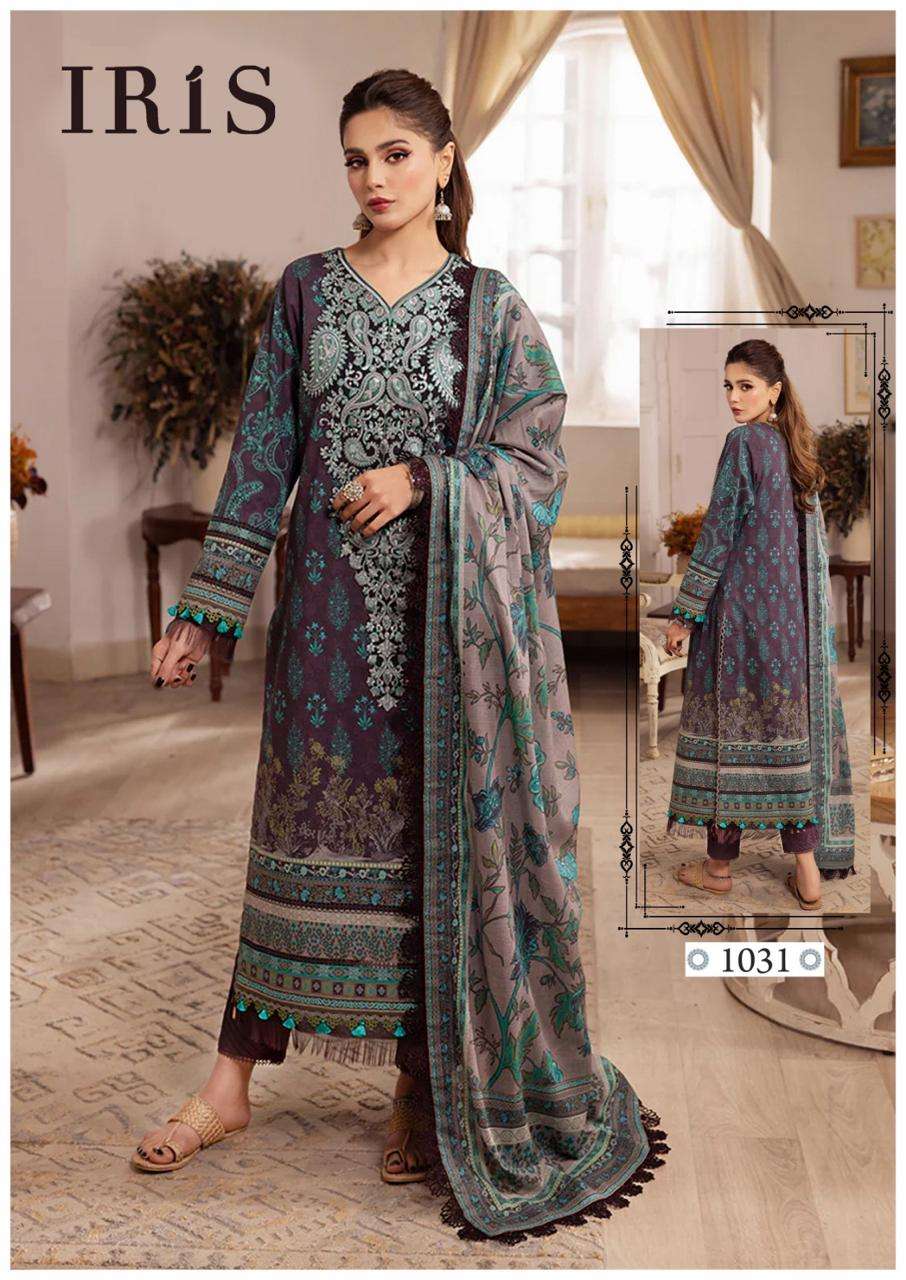 Iris Afsana Vol-4- Heavy Luxury Cotton Dress Material Wholesale Catalog