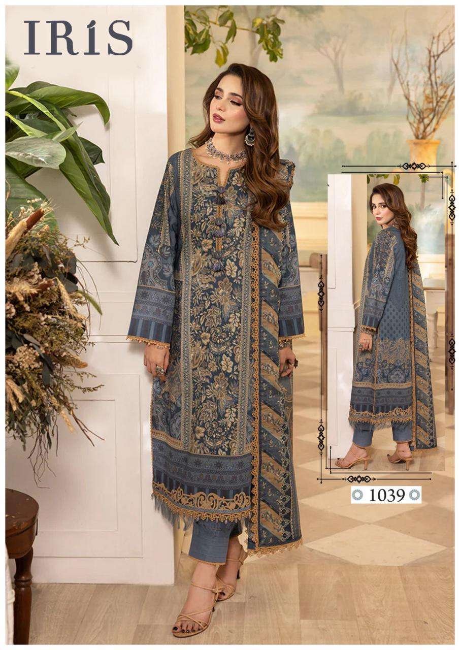 Iris Afsana Vol-4- Heavy Luxury Cotton Dress Material Wholesale Catalog