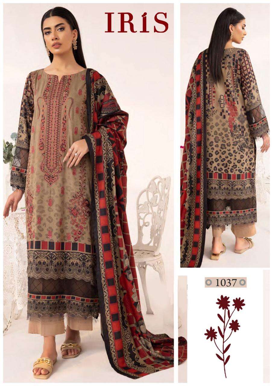 Iris Afsana Vol-4- Heavy Luxury Cotton Dress Material Wholesale Catalog