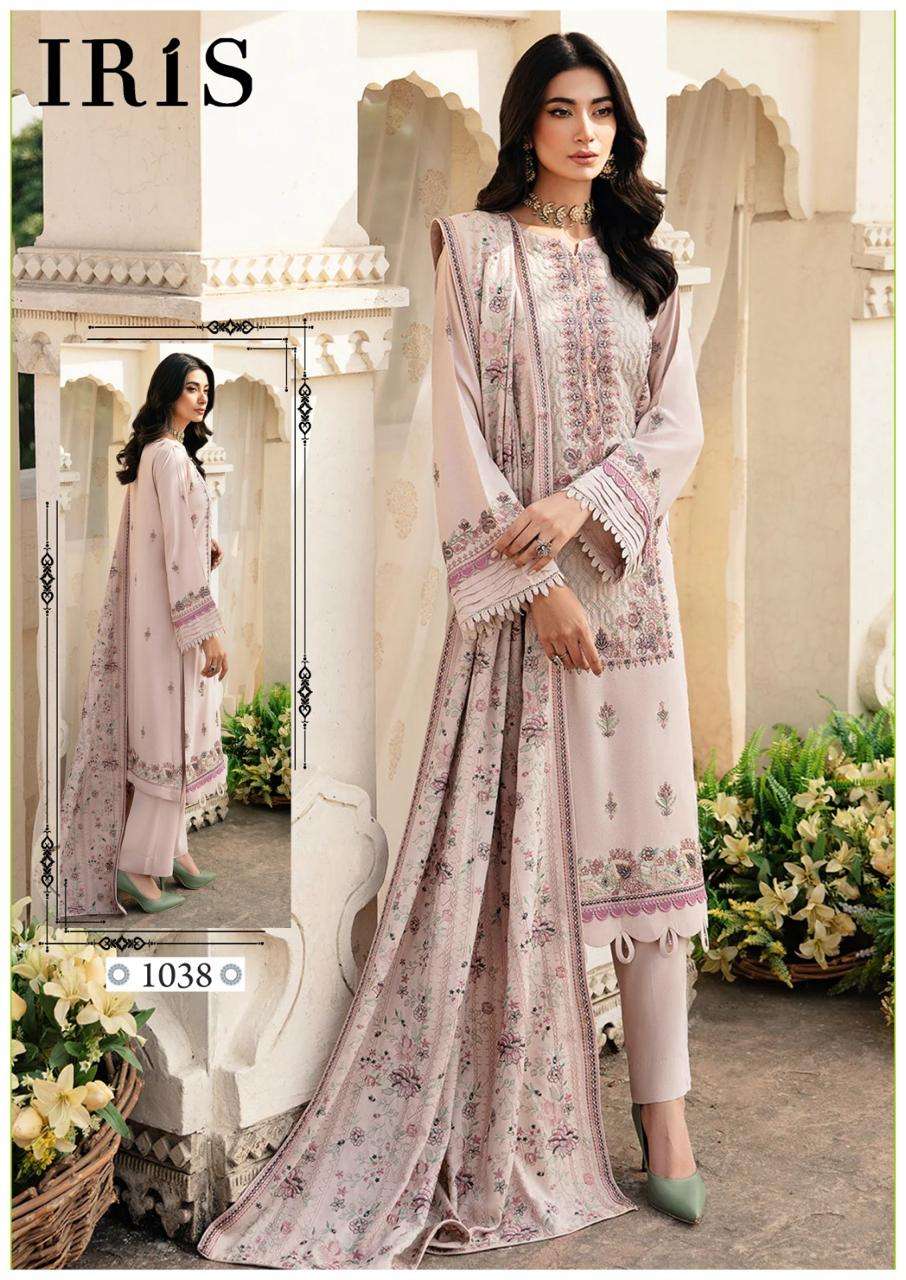 Iris Afsana Vol-4- Heavy Luxury Cotton Dress Material Wholesale Catalog