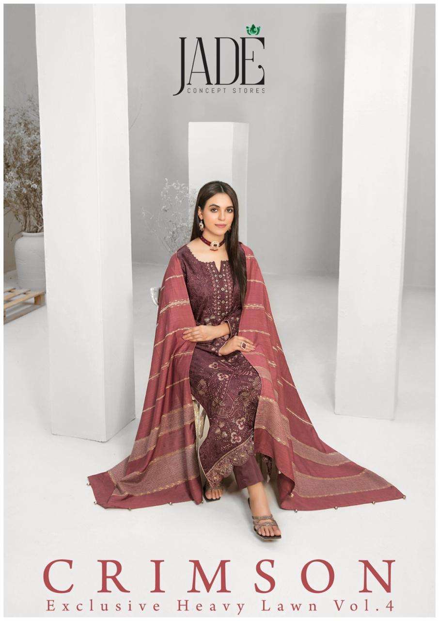 Jade Crimson Vol-4 -Dress Material -Wholesale Catalog