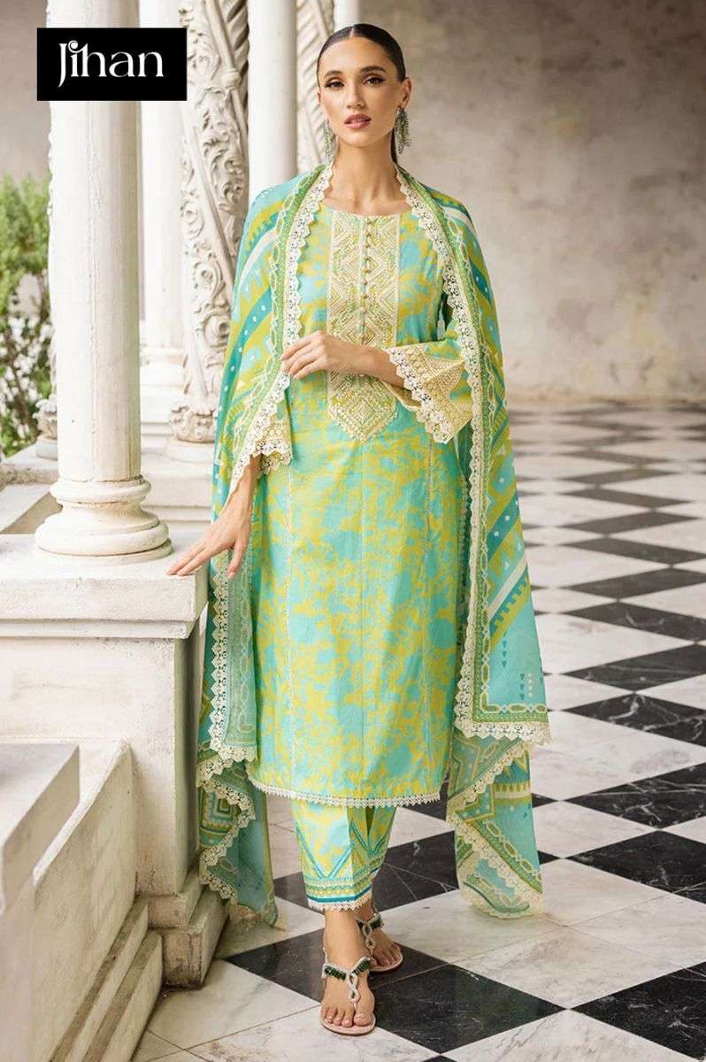  JIHAN IMPERIAL  LAWN COLLECTION VOL-1 CHIFFON DUPPTA Salwar Kameez Wholesale catalog