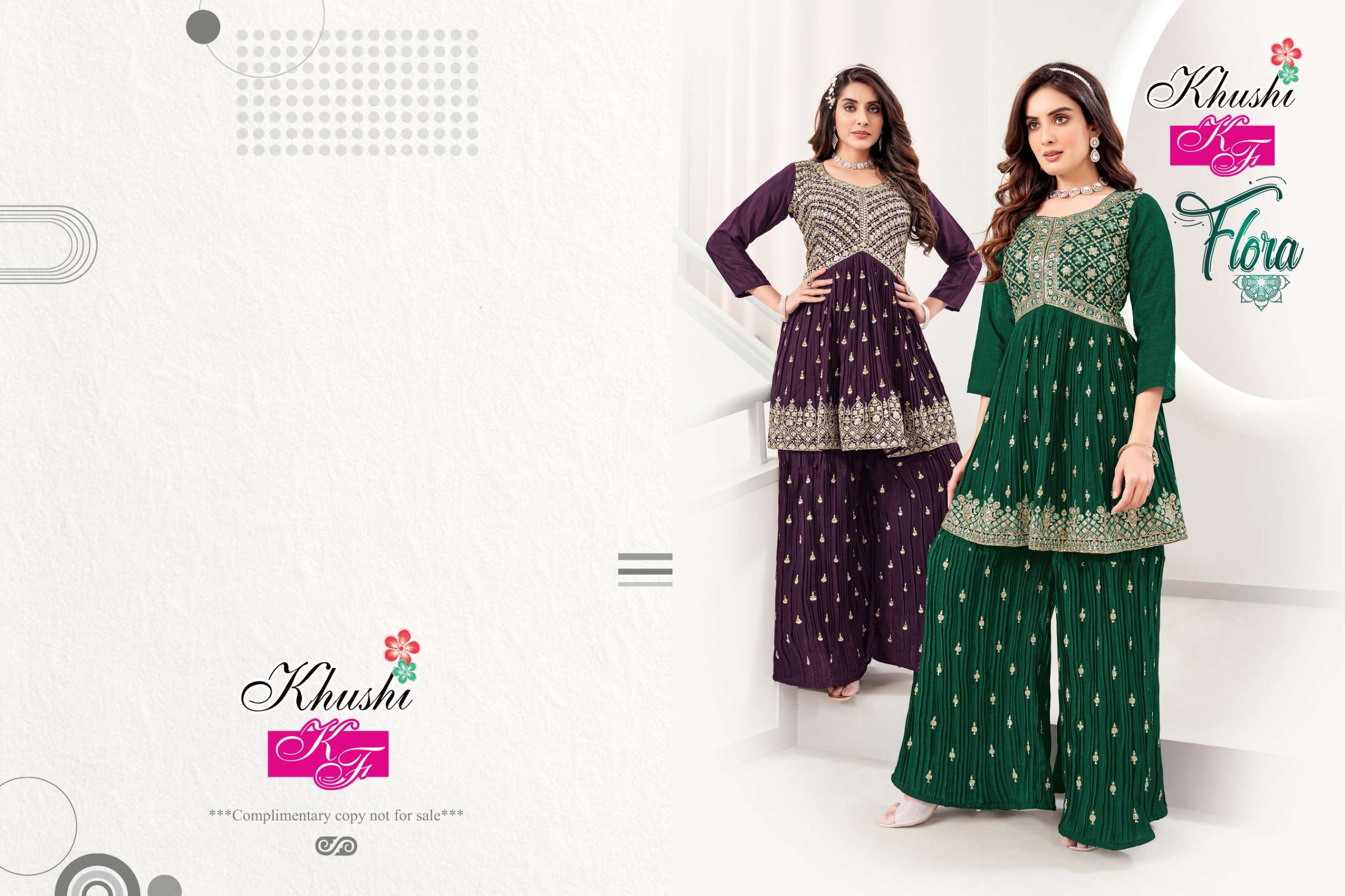 K.F FLORA Kurti with PLAJOO Wholesale catalog