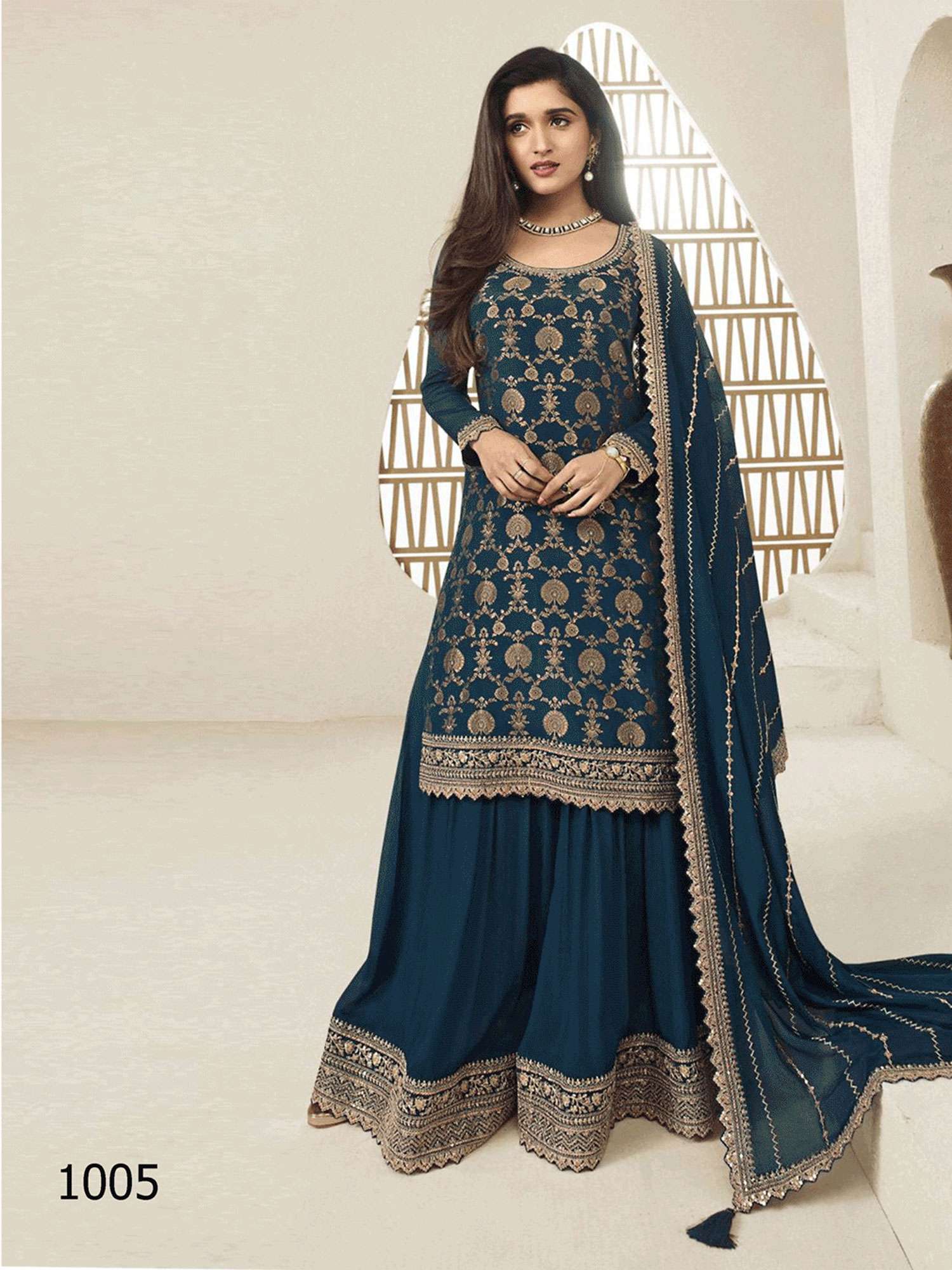 Karva 1001 to 1006 Series Designer Salwar Kameez Wholesale catalog