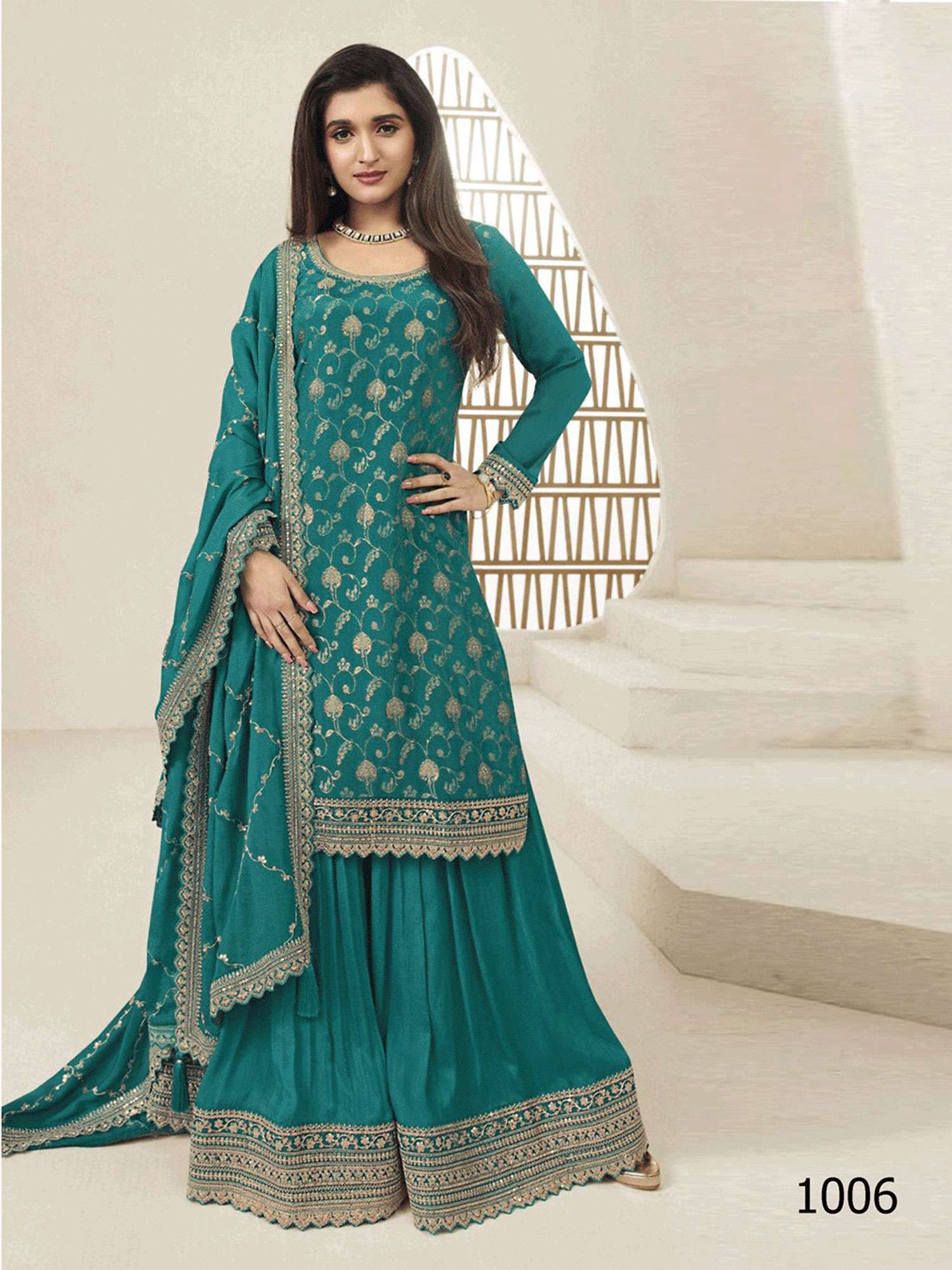 Karva 1001 to 1006 Series Designer Salwar Kameez Wholesale catalog