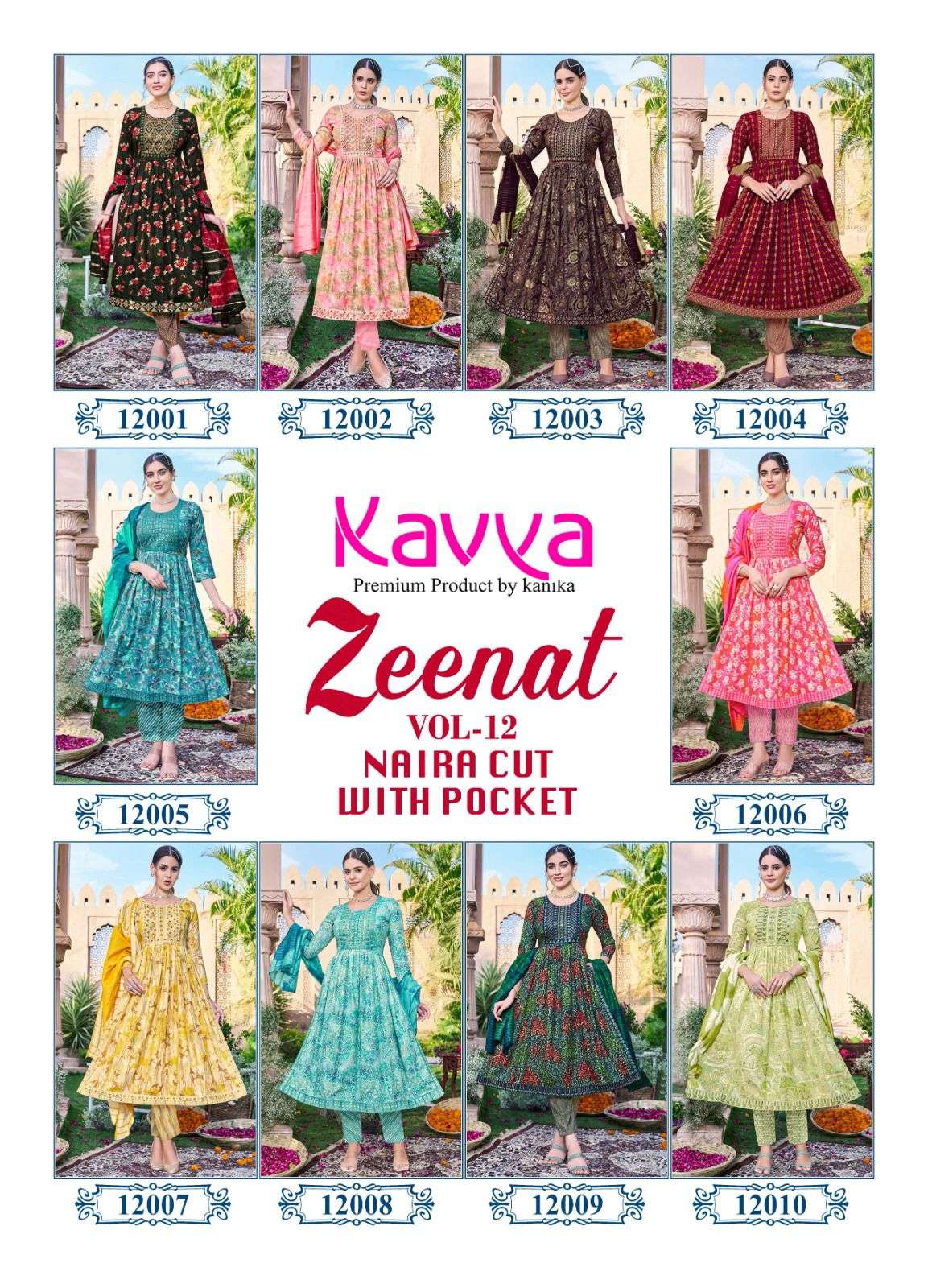 KAVYA ZEENAT VOL 12 Kurti Wholesale catalog