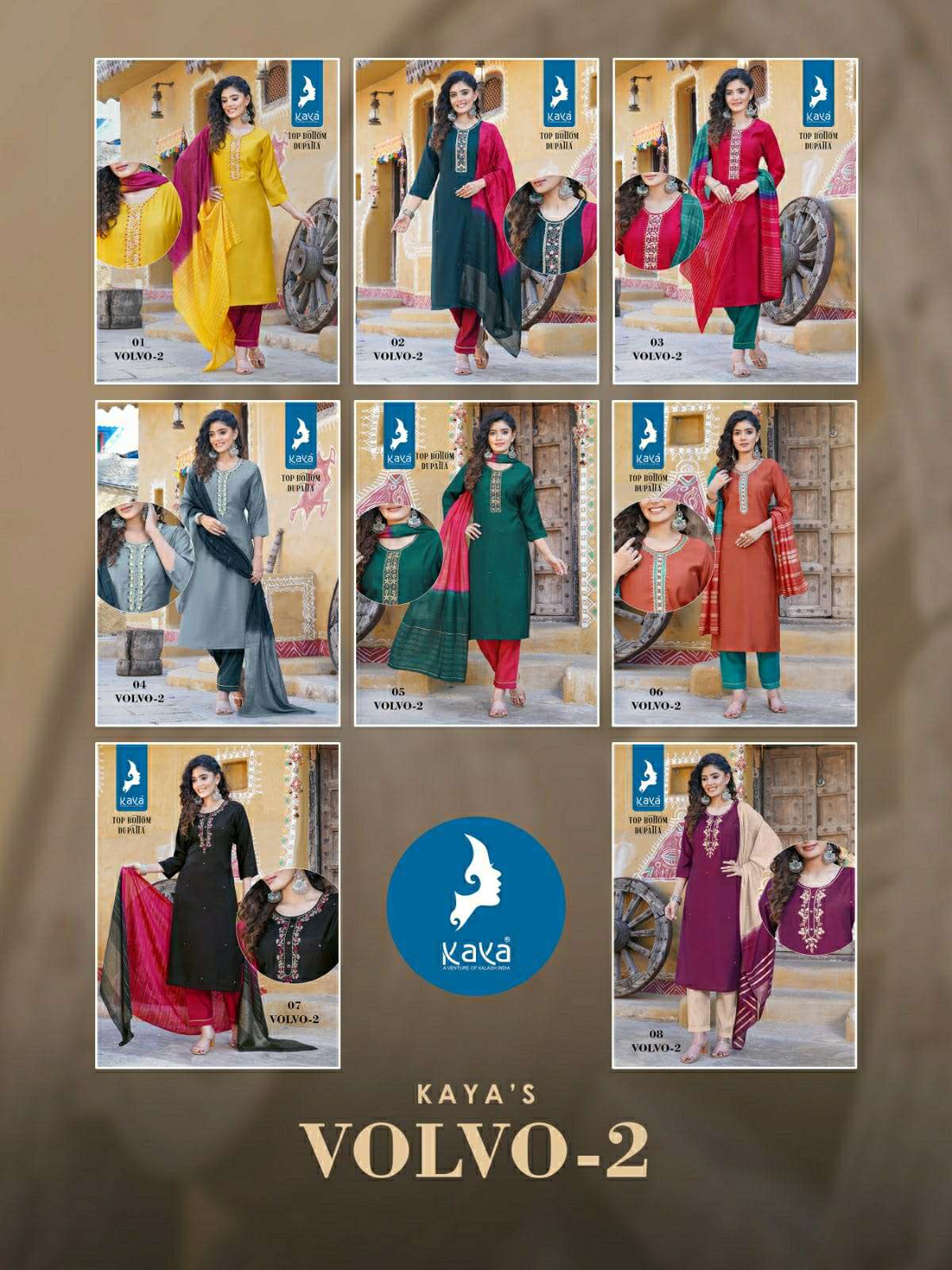 KAYA VOLVO 2 Kurti Wholesale catalog