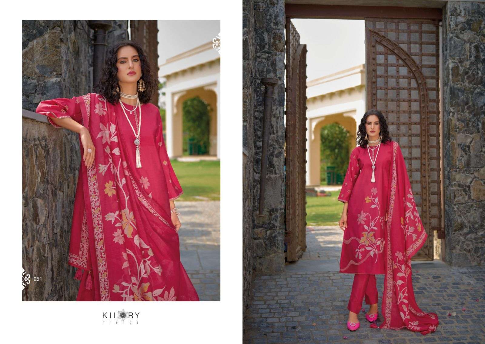 Kilory Zarina New Viscose Muslin Printed Salwar Kameez Wholesale catalog