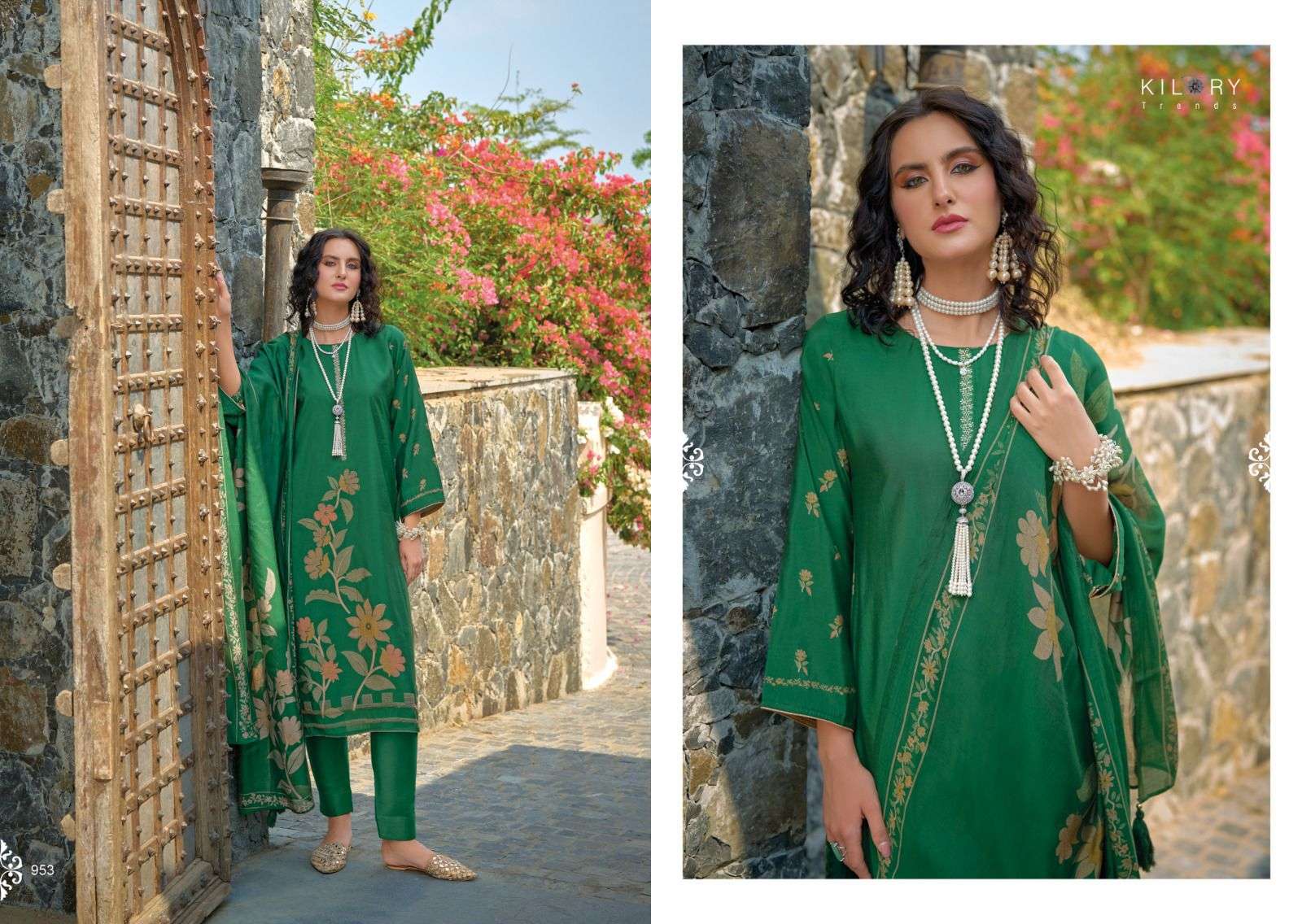 Kilory Zarina New Viscose Muslin Printed Salwar Kameez Wholesale catalog